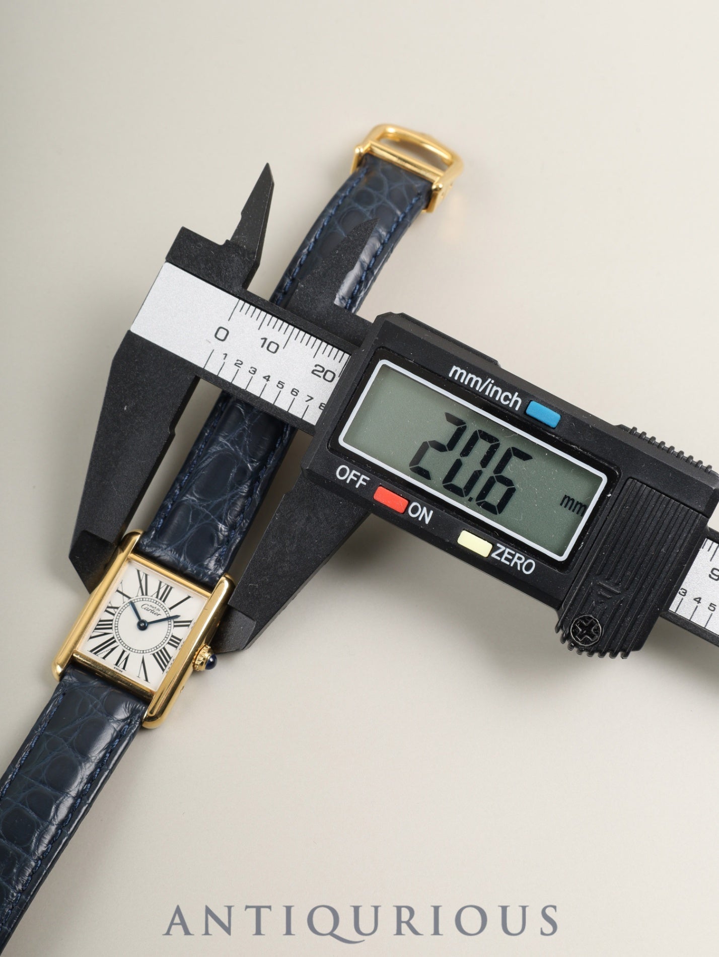 Cartier Must Tank SM 5057001 Quartz Cal.057 SV925 Leather Genuine Deployant Buckle (GP) Opaline Dial (SWISS marking) Warranty (1995) Overhauled