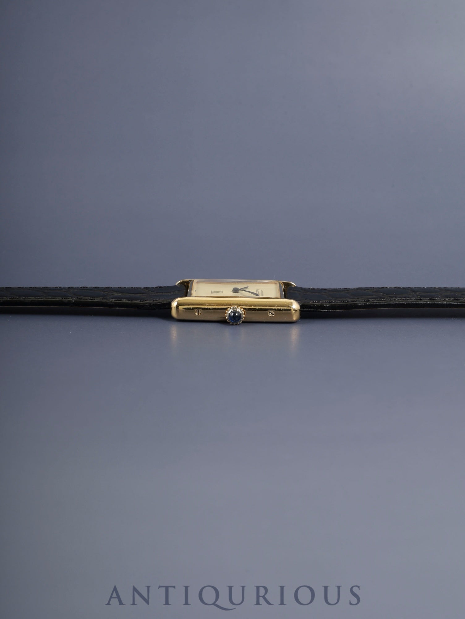 カルティエ マストタンク LM 6 手巻き Cal.78-1 SV925 革 純正ピンバックル(GP)アイボリー文字盤(SWISS表記)オーバーホール済み