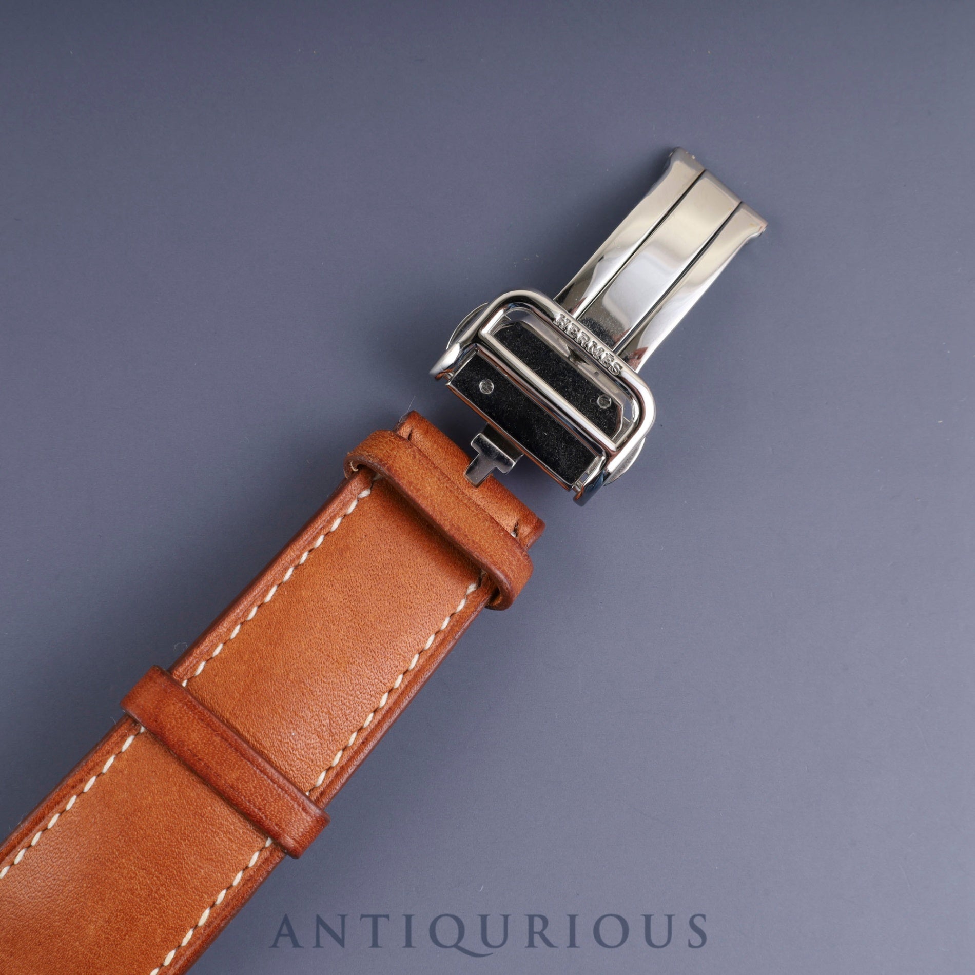 エルメス ケープコッド CC1.810 クォーツ SS 純正革ベルト(□J刻印:2006年、使用感あり)純正バックル(SS) シルバー文字盤 箱 保証書(2007年) オーバーホール済み