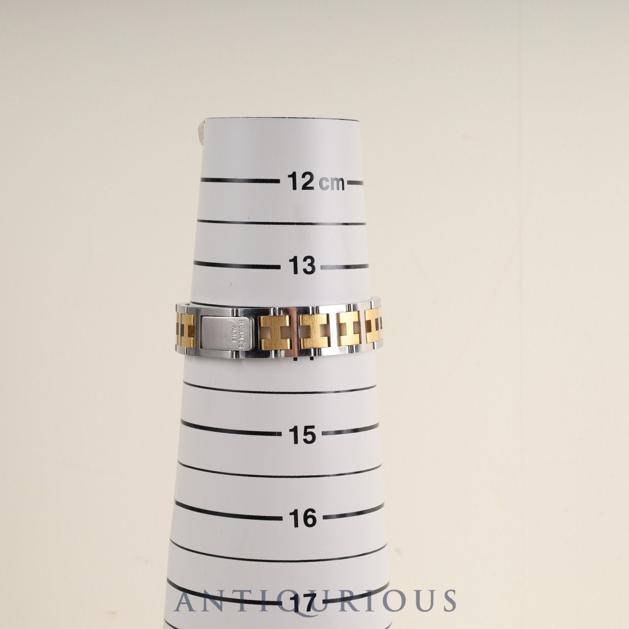 Hermes Rally 77.03 Quartz Cal.976.001 SS/GP SS/GP Gray Dial Overhauled
