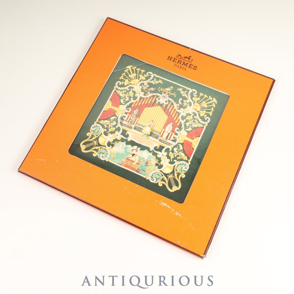 エルメス スカーフ カレ90 パイプオルガンと時計仕掛けの楽器 SILK100% 箱