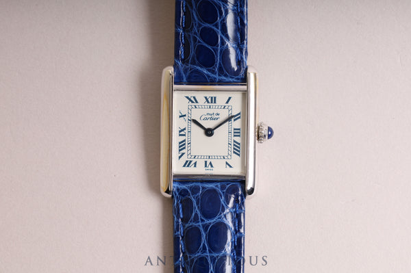 Cartier Must Tank SM QZ White Roman Dial