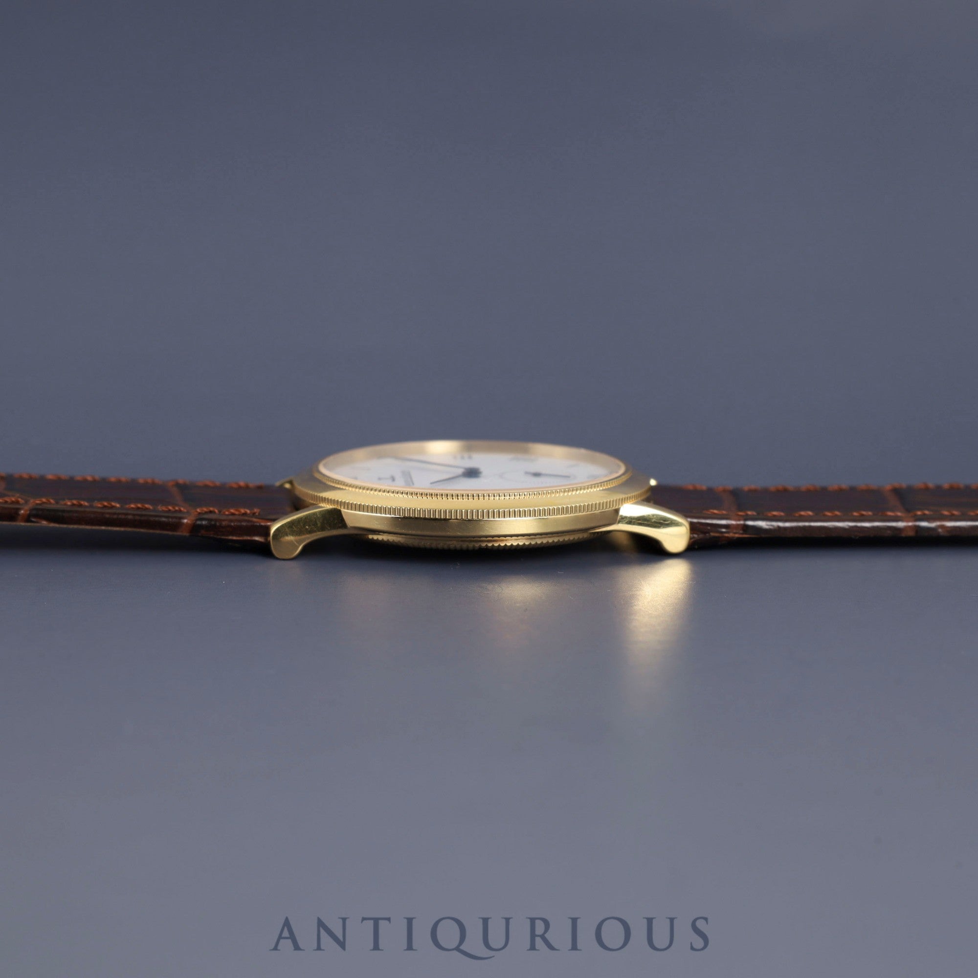 ジャガー・ルクルト ジェントローム 152.1.81 手巻き Cal.818/4 750 革 純正尾錠(750) ホワイト文字盤 純正革替えベルト オーバーホール済み