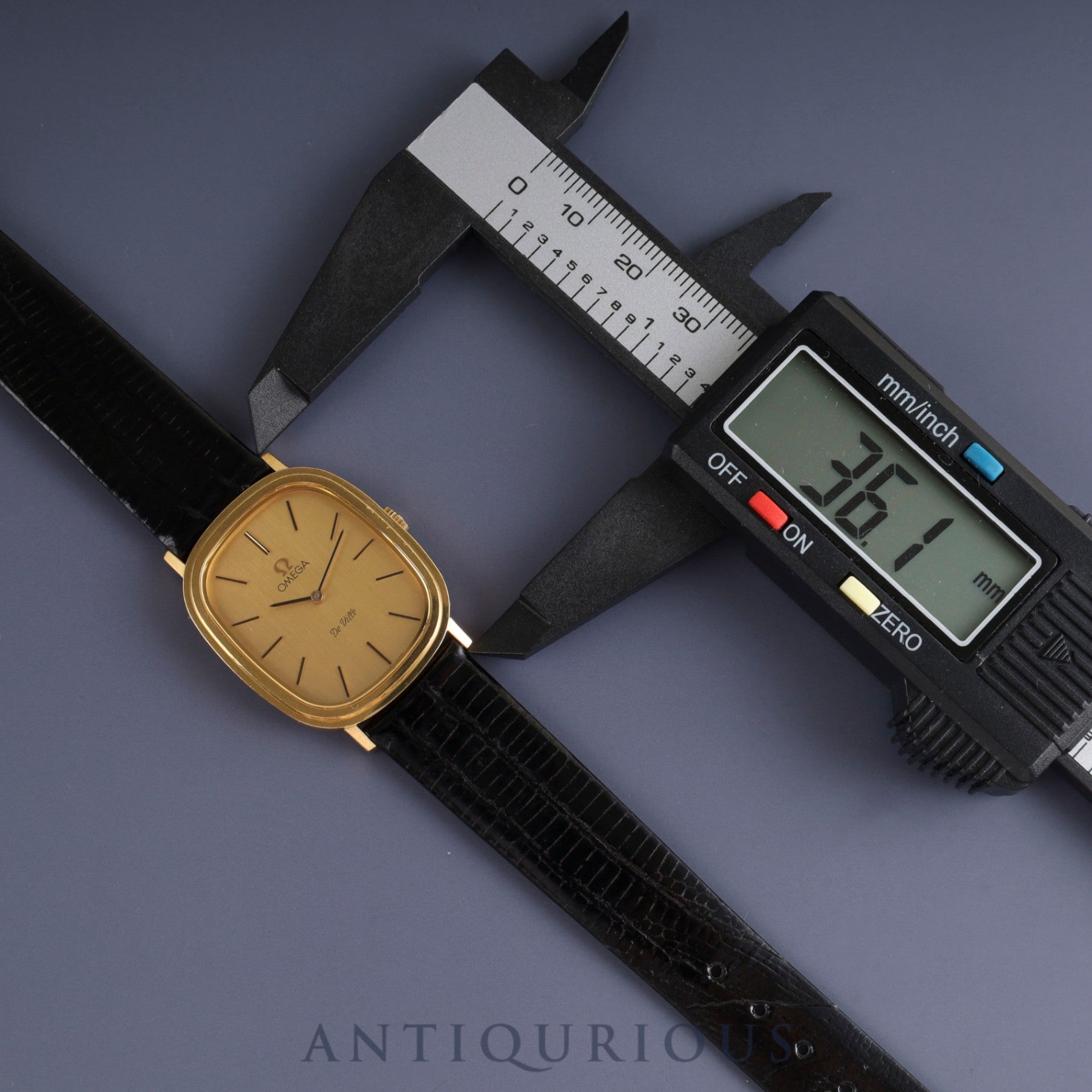 Omega De Ville 511.0472 Manual winding Cal.625 GP Leather Aftermarket buckle (GP) Champagne dial 1970s Overhauled