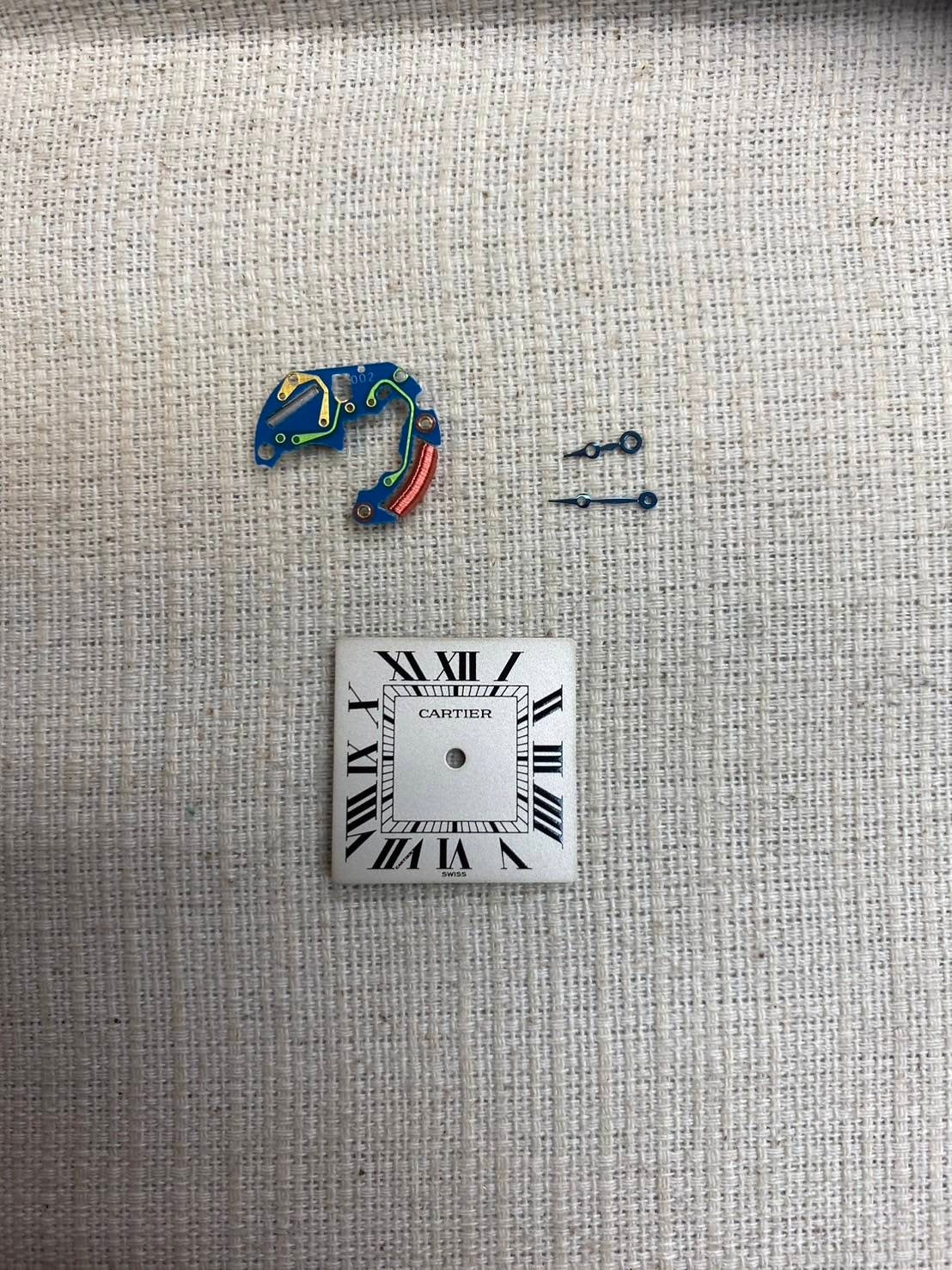 Cartier Tank Obv W1512256 1630 2 Quartz 750 Leather Genuine Buckle (750) Silver Roman Dial Overhauled