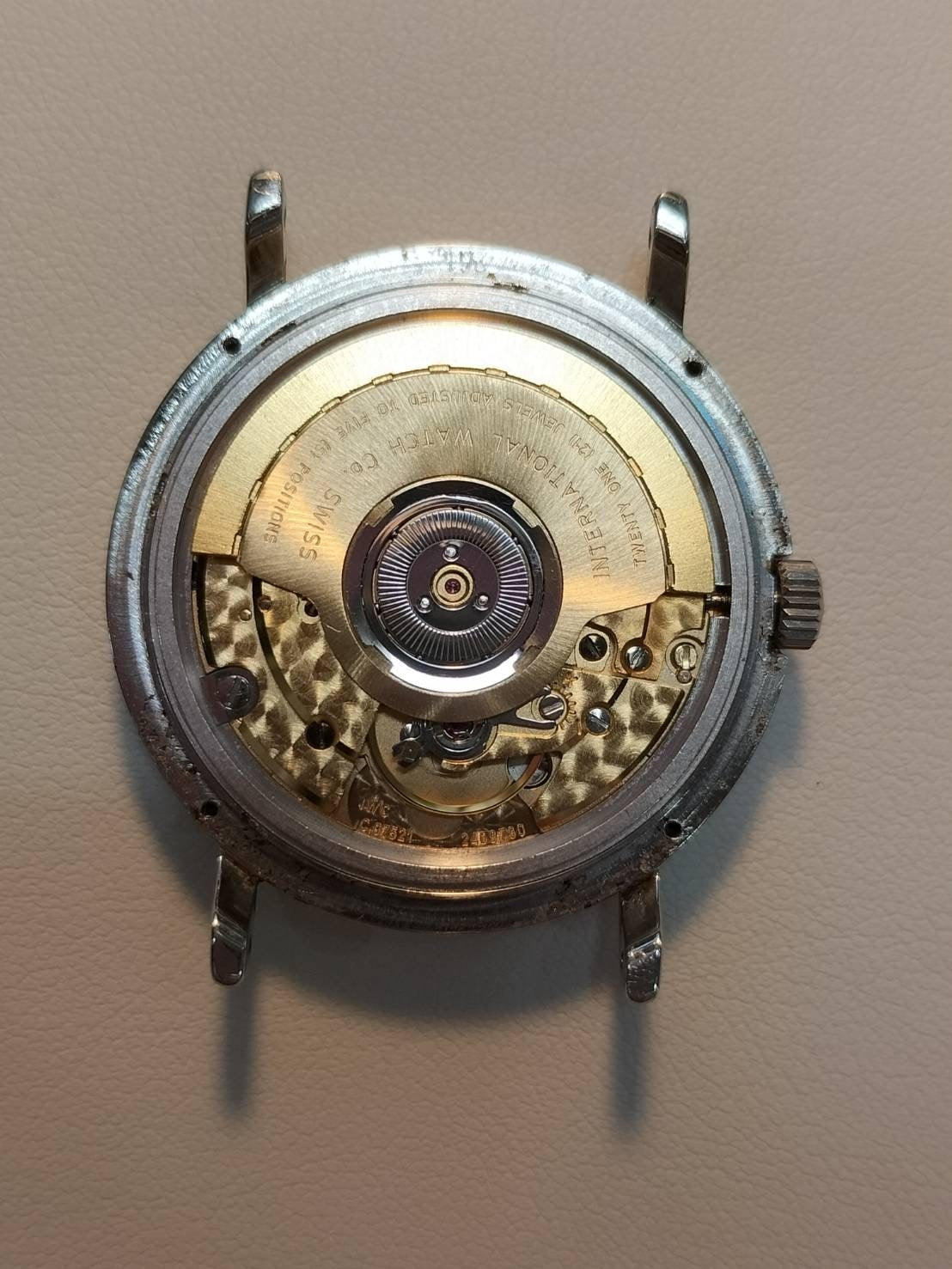 IWC ポートフィノ 3514-001 自動巻き SS 革 純正尾錠(SS) ホワイト文字盤 保証書(1992年) 冊子 オーバーホール済み アイダブリュシー