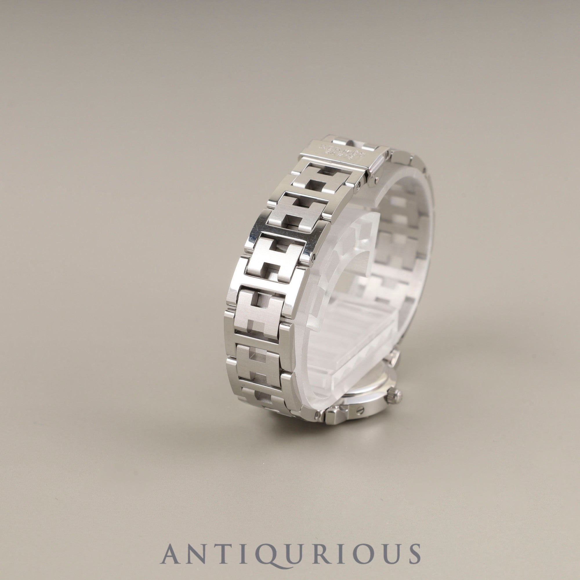 エルメス クリッパー CL4.210 クォーツ SS SS グレー文字盤 箱 保証書 冊子 オーバーホール済み