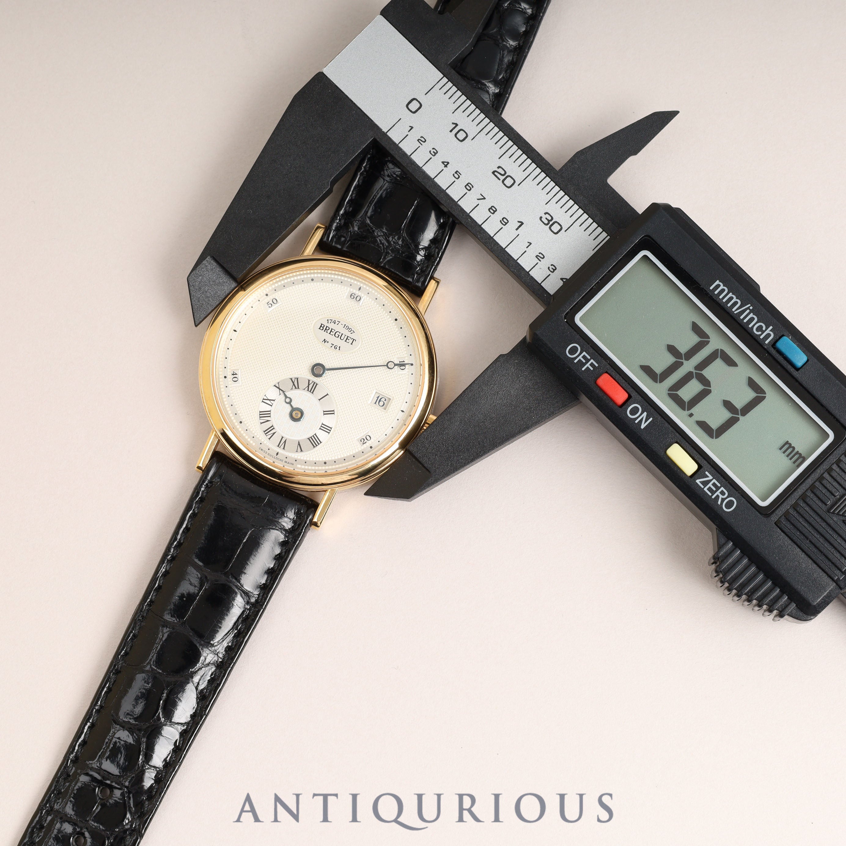 Breguet Regulator 1747 250th Anniversary Model Automatic Cal.591 750YG Genuine Leather Strap Genuine Buckle (750) Silver Dial Box