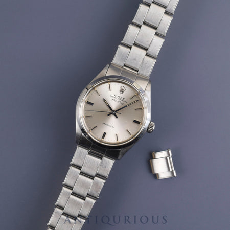 Rolex Air King 5500 Automatic Cal.1520 SS SS Silver Dial No. 2 1969 1 link Overhauled
