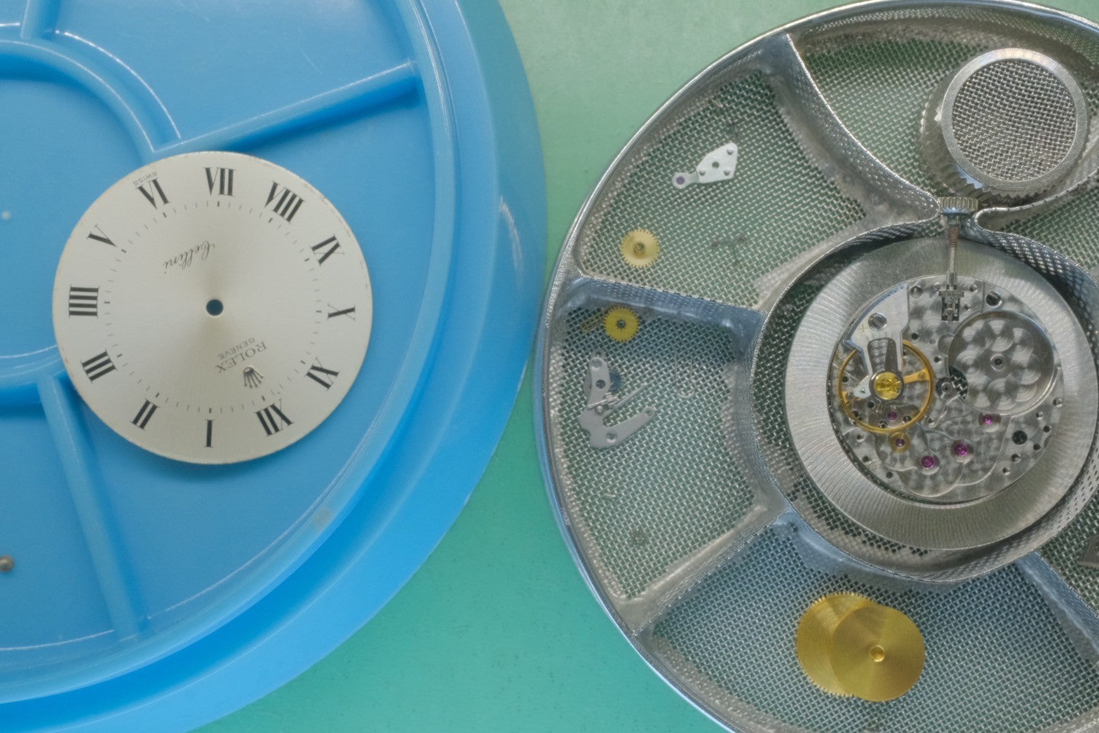 Rolex Cellini 4112 Manual Winding Caliber 1600 750 Leather Strap with Genuine Buckle (750) Silver Dial 42 Series (1974) Box Chief Overhauled