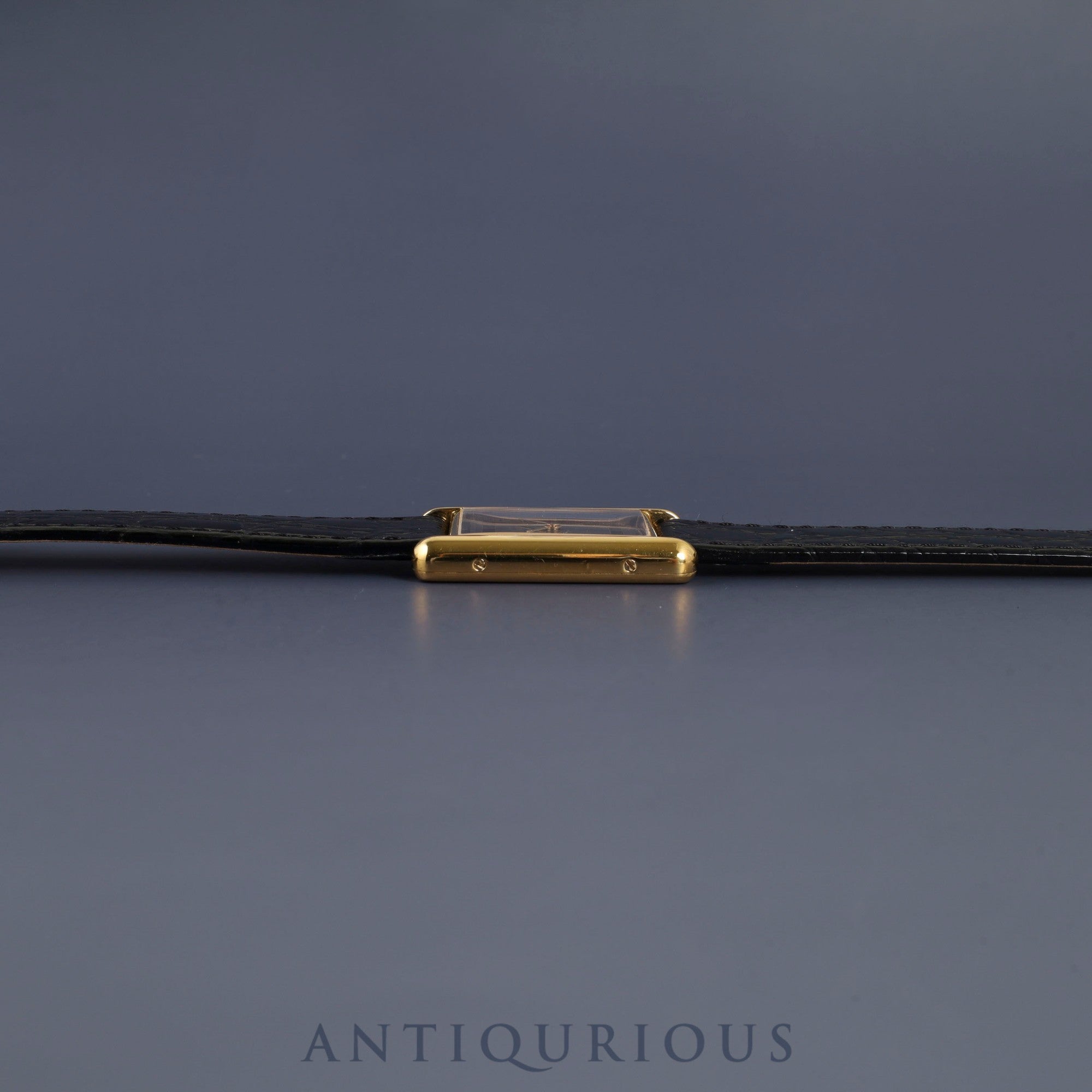 カルティエ マストタンク LM 6 81006 クォーツ Cal.- SV925 革 純正尾錠(GP) グレー飛びローマン文字盤 1982年頃~1995年頃 カルティエブティックにてコンプリートサービス(フルメンテナンス)済み 新品仕上げ済み