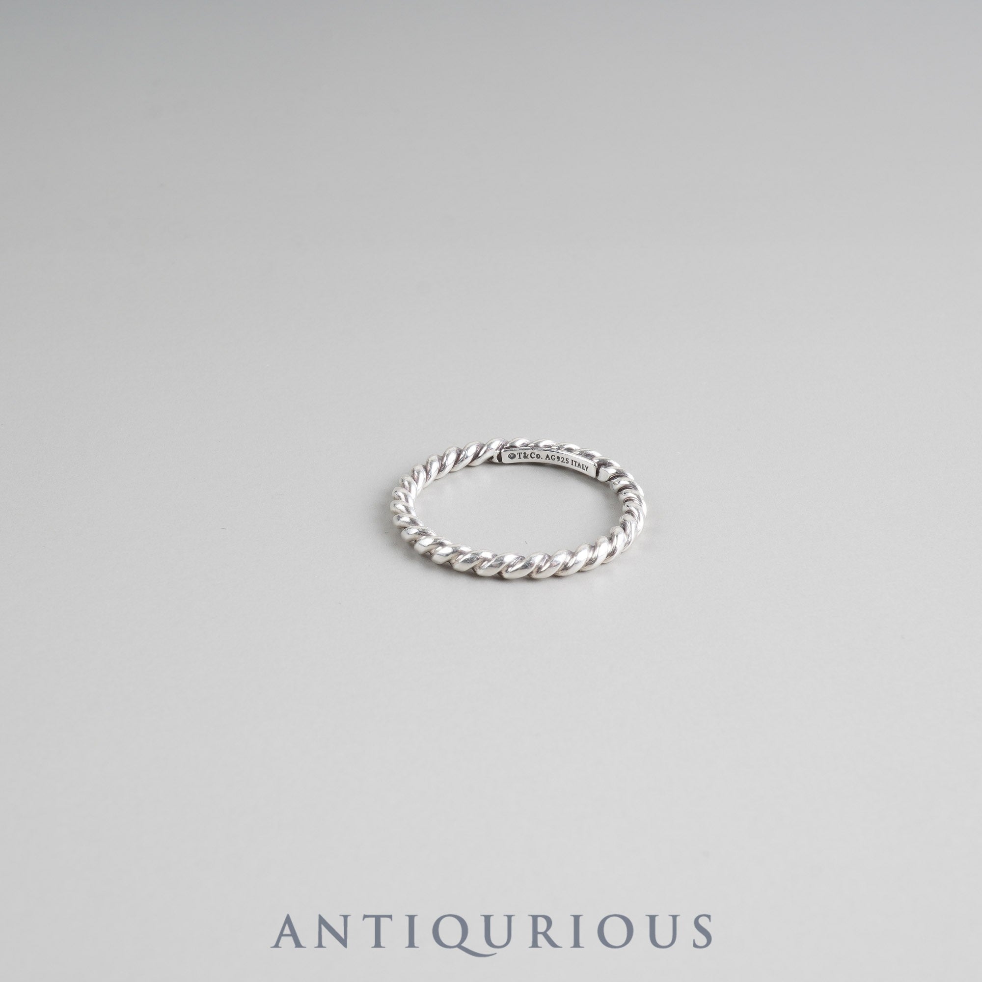 ティファニー リング ツイスト スターリングシルバー 約15.5号 箱 保存袋