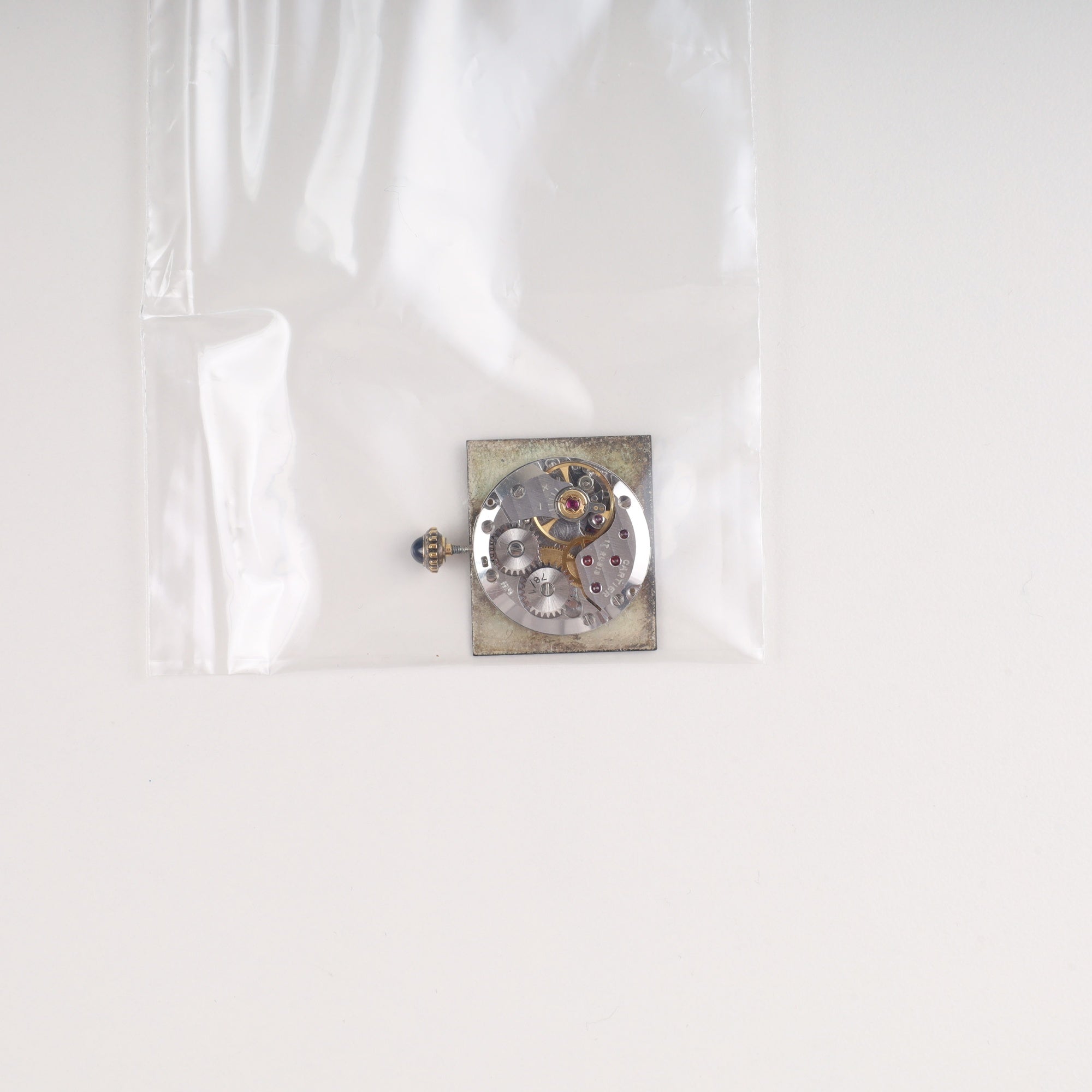 カルティエ マストタンク LM 手巻き Cal.78-1 SV925 革 純正尾錠(GP) オニキス文字盤 オーバーホール済み 新品仕上げ済み