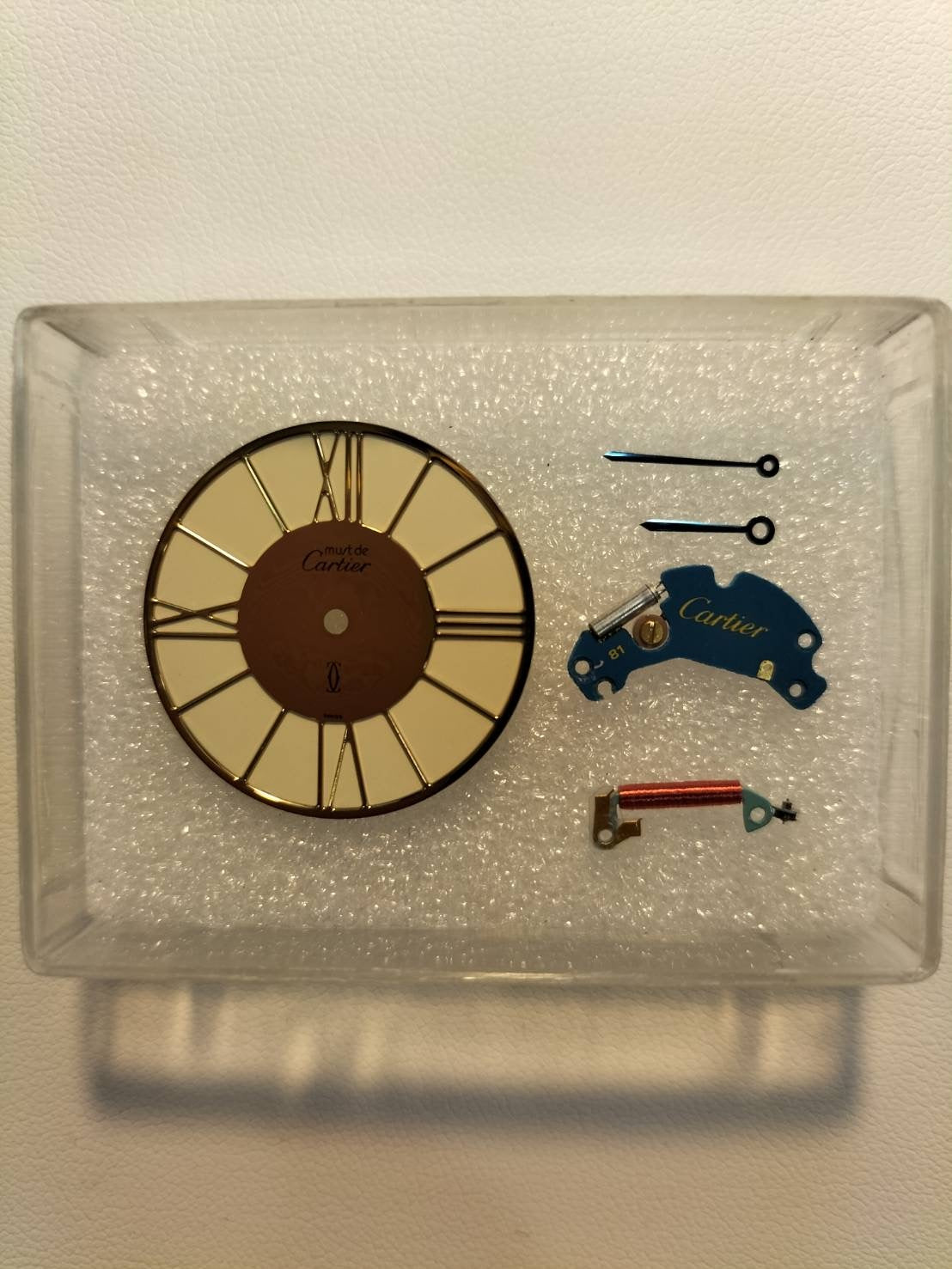 カルティエ マスト ヴァンドーム VLC LM W1001054 / 17 クォーツ Cal.81 SV925 革 純正ピンバックル(GP)アイボリークロワゾネ文字盤 箱 冊子 オーバーホール済み