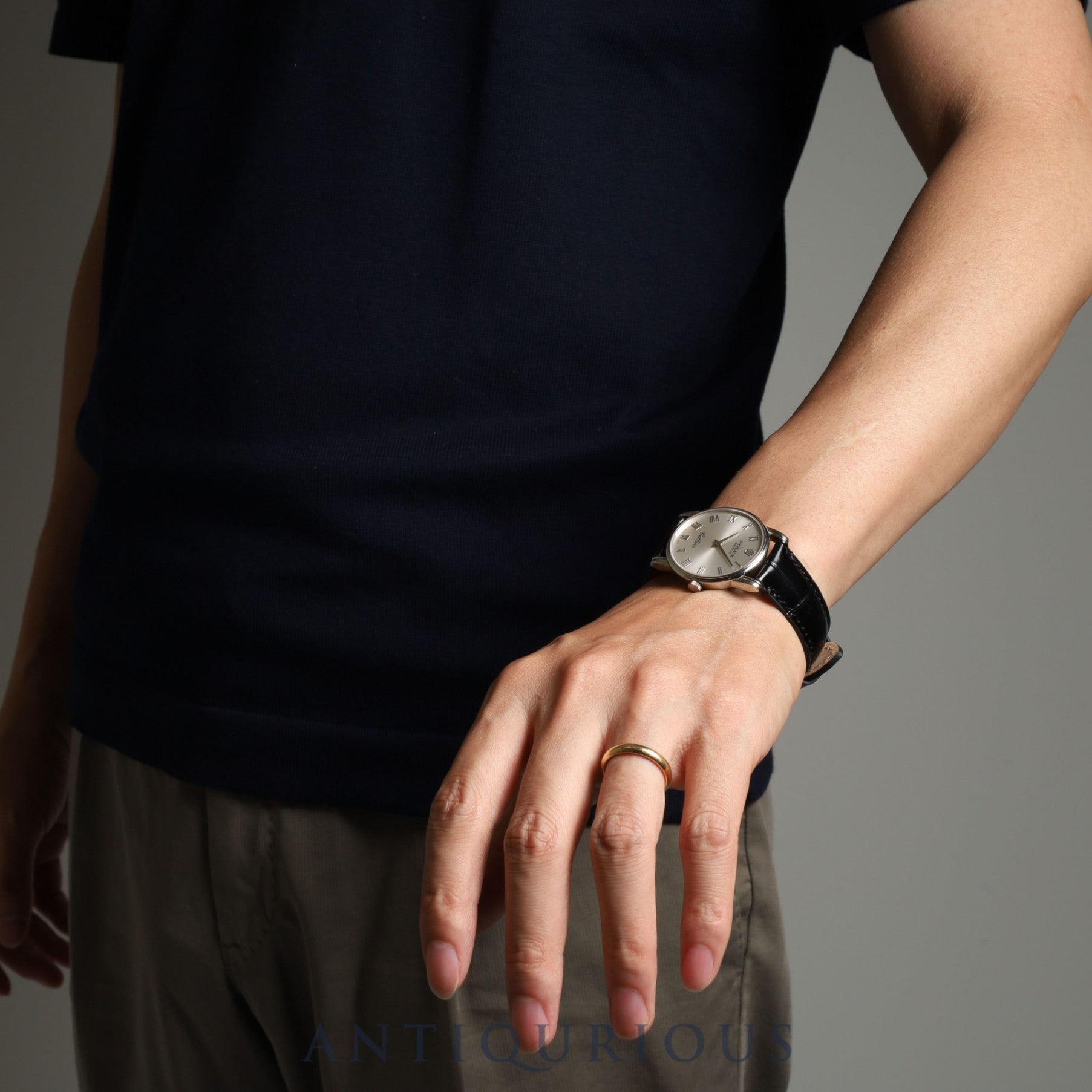 ロレックス チェリーニ 5116 手巻き Cal.1602 WG 革 純正尾錠(750)シルバー文字盤 M番(2007~2008年)