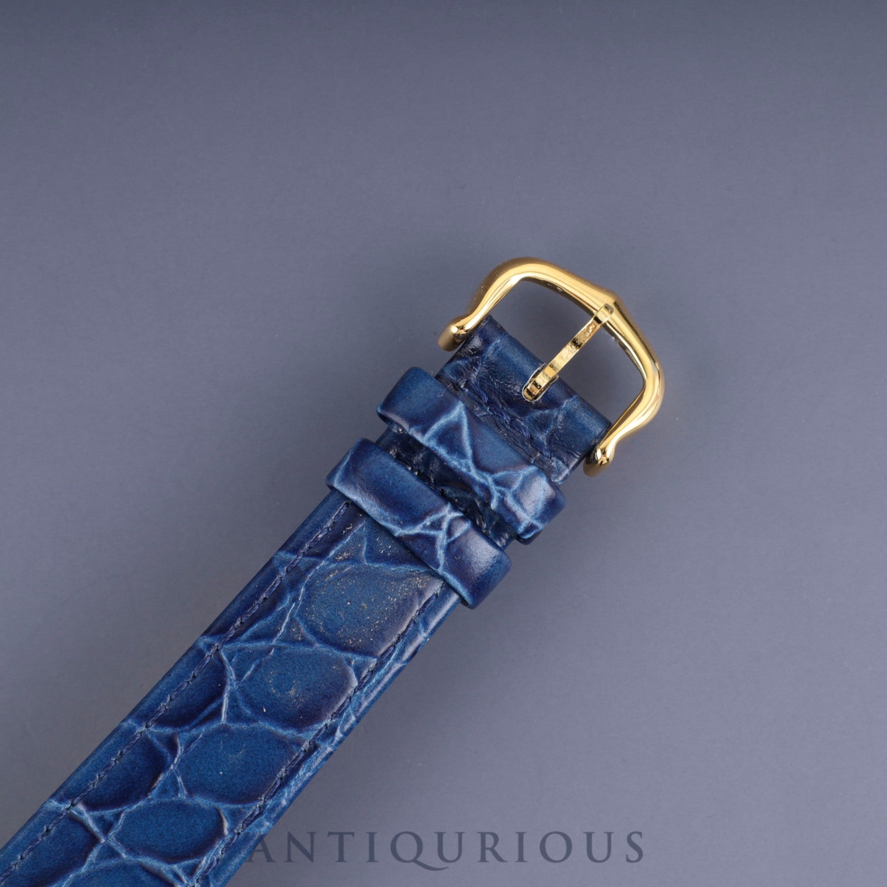 Cartier Must Tank LM Manual winding Cal.78-1 SV925 Leather Genuine buckle (GP) Lapis lazuli dial Overhauled