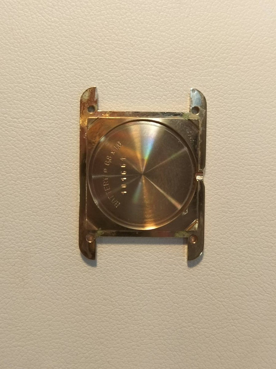 Cartier Must Tank SM 5057001 Quartz Caliber 057 SV925 Leather Strap with Genuine GP Buckle Ivory Roman Dial Overhauled and Finished to Look Like New