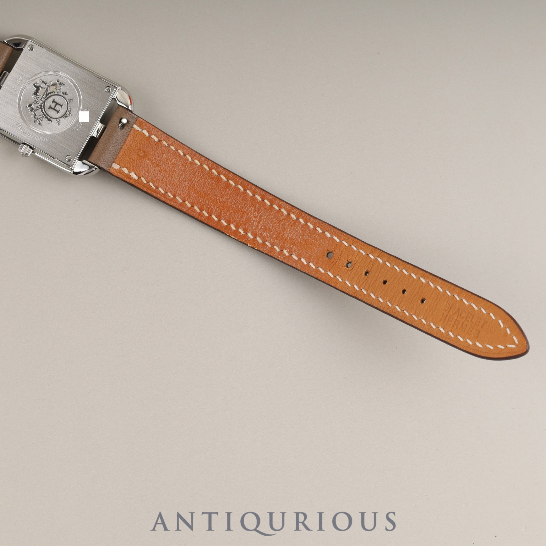 エルメス ケープコッド CC1.210a クォーツ Cal.976.001 SS 純正革ベルト 純正尾錠(SS) シルバー文字盤 冊子 箱 保証書(2019年)オーバーホール済み