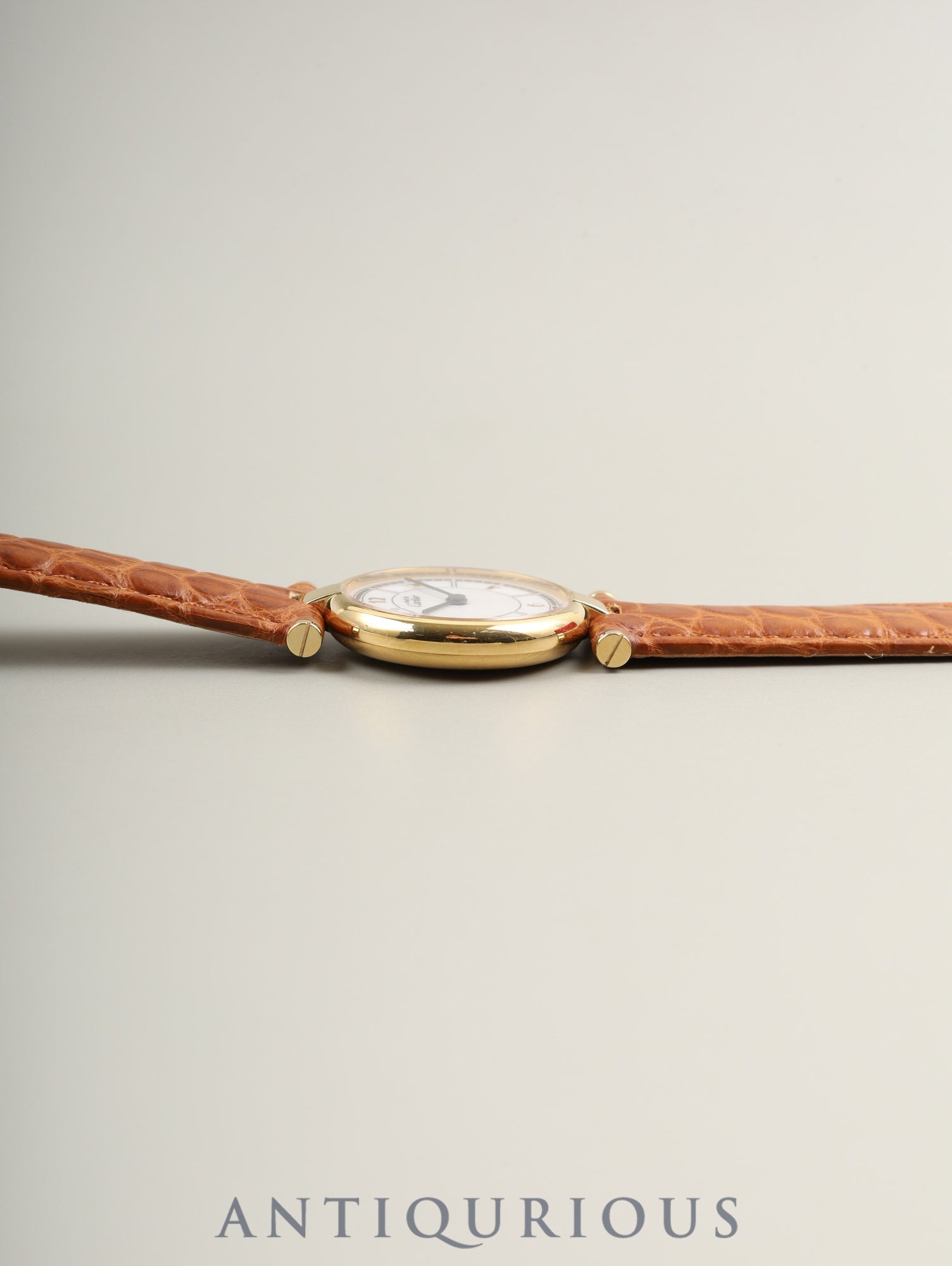 カルティエ マスト ヴァンドーム VLC SM W1009854 / 1851 クォーツ Cal.90 SV925 革 純正Dバックル(GP)アラビア文字盤 箱 オーバーホール済み