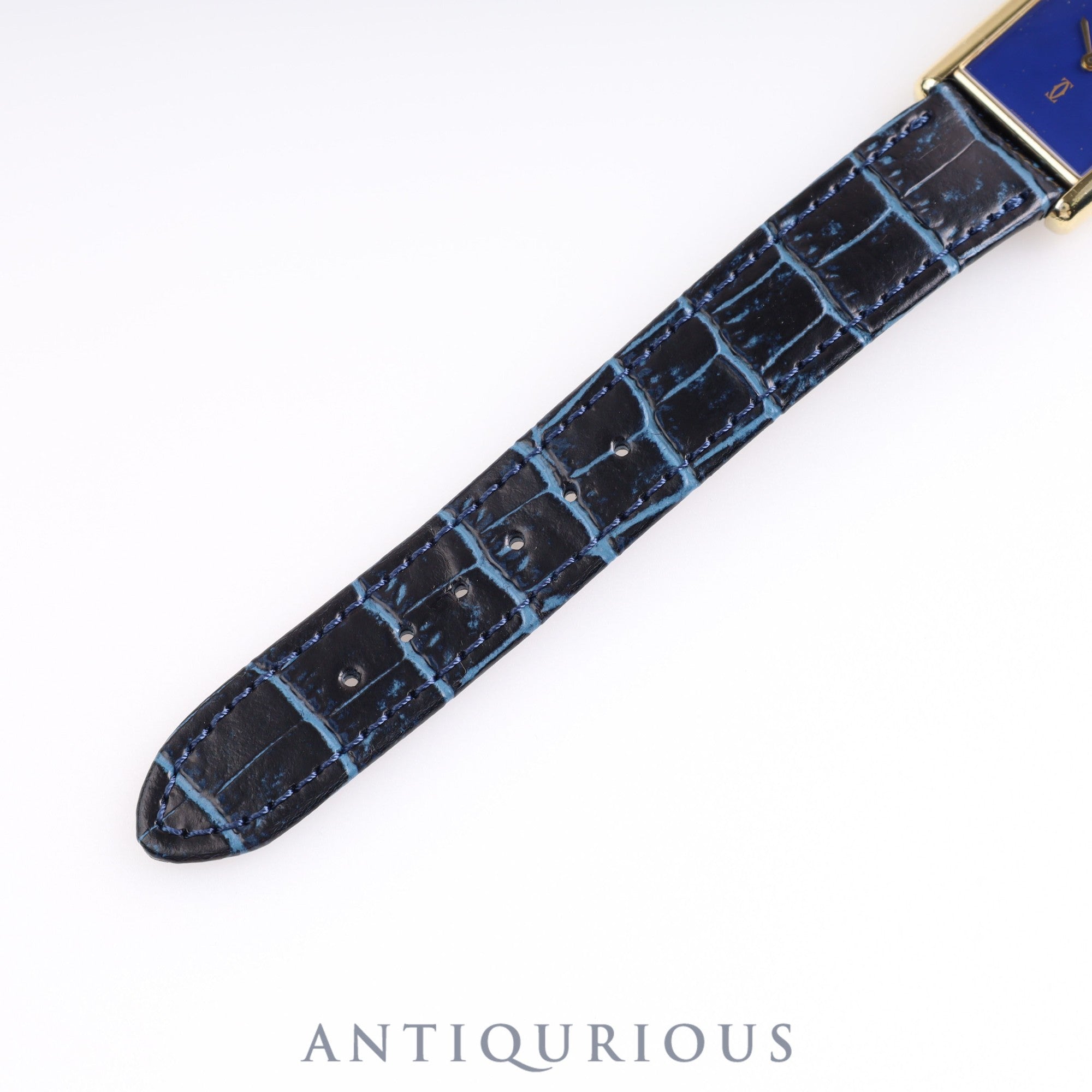 Cartier Must Tank LM Manual Winding SV925 Lapis Lazuli Dial Box Cartier Boutique Complete Service