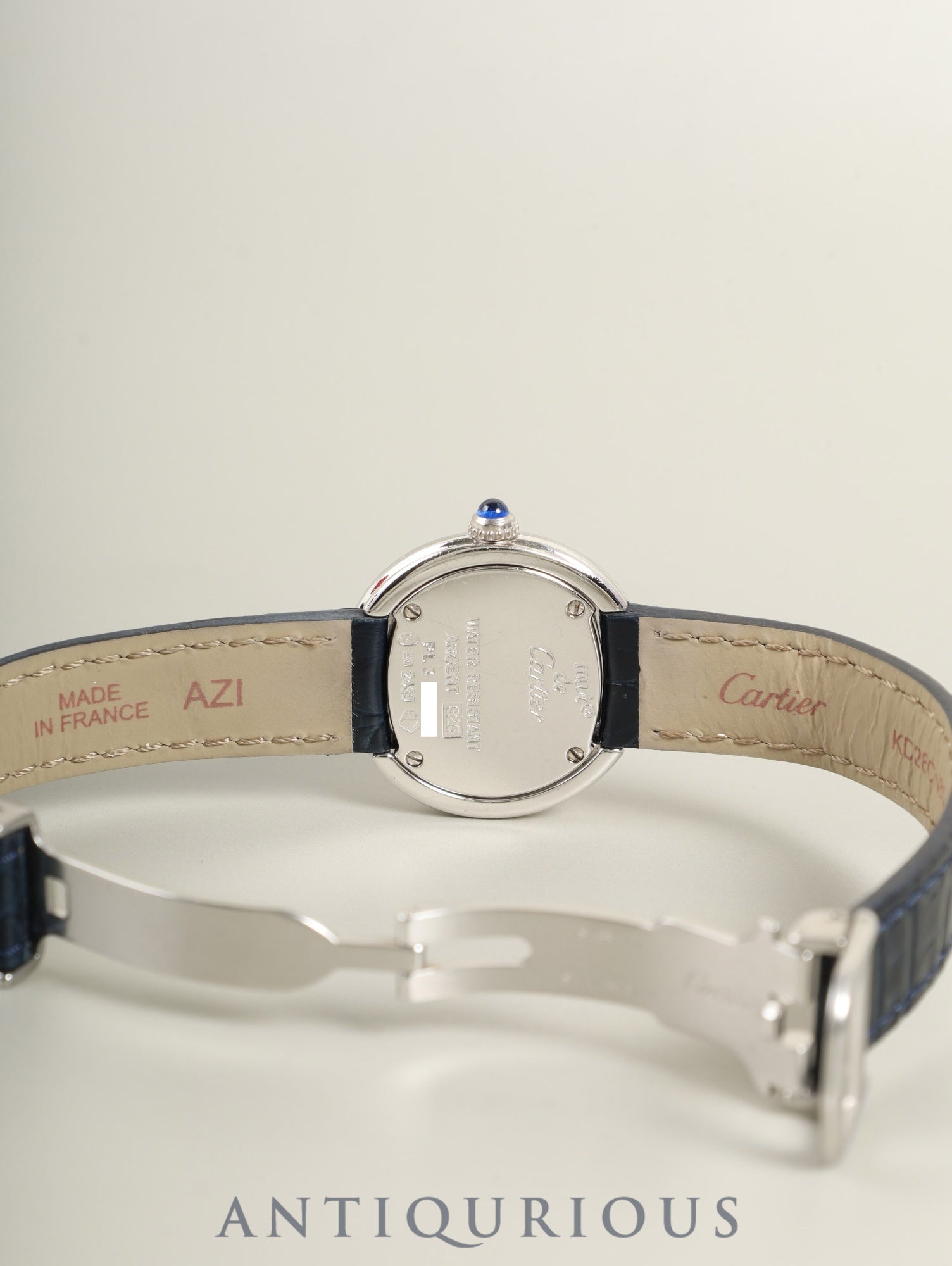 カルティエ マストトリニティ W1014945 / 2439 クォーツ Cal.157 SV925 純正革ベルト 純正Dバックル(SS) シルバーローマン文字盤 箱 冊子 オーバーホール済み
