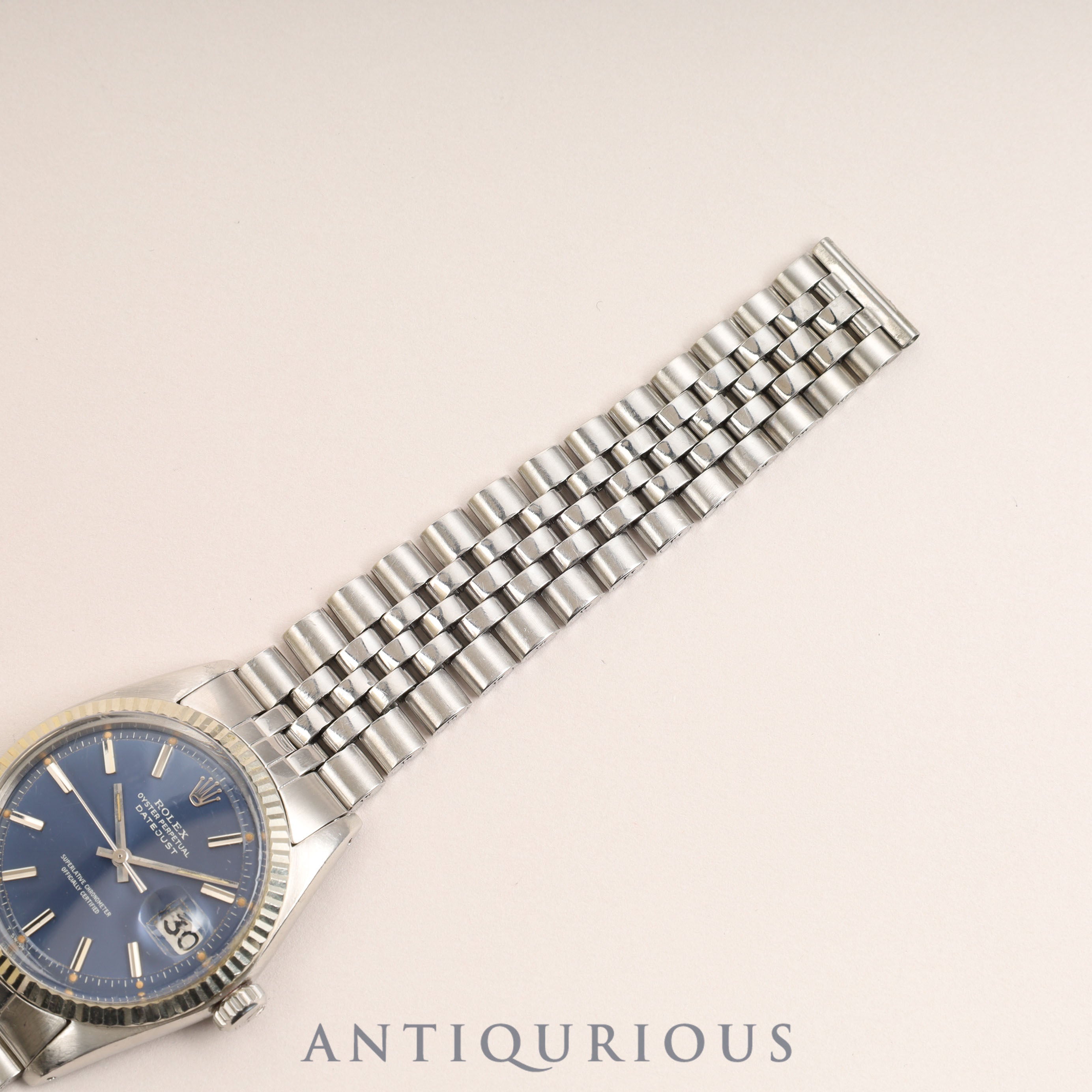 ロレックス デイトジャスト 1601 ブルー文字盤 3番 1971年