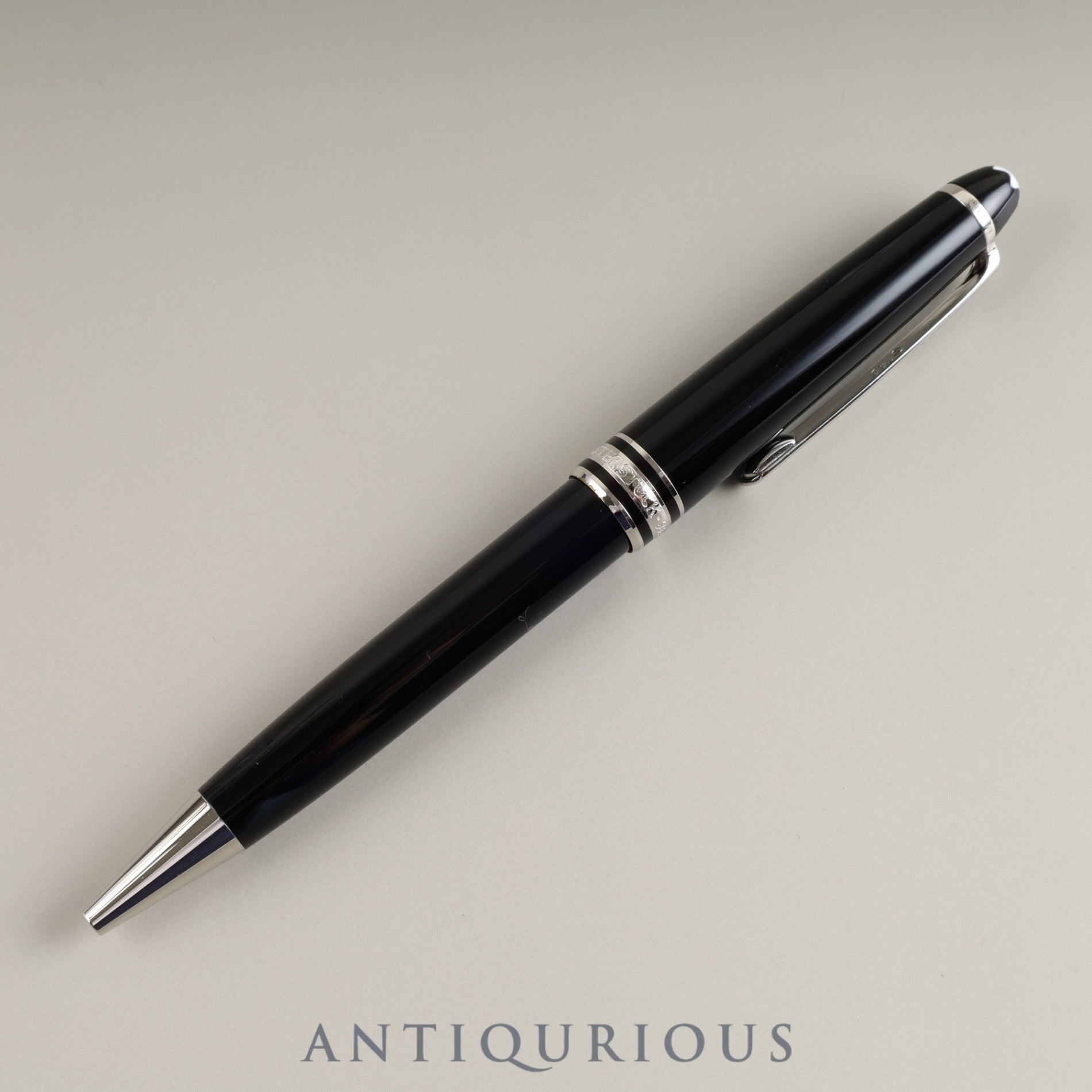 Montblanc Meisterstück Picks Twist Ballpoint Pen Metal x Resin Black x Silver Box Warranty Card (2007) New Refill Included