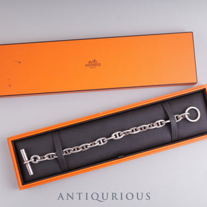 Hermes Chaine d'Ancre Bracelet, MM, SV925, 18 Links, Box, 20 Years Included