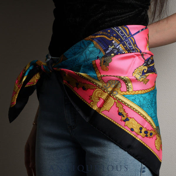 エルメス スカーフ カレ90 ヴェニスの船祭り SILK100% ケース