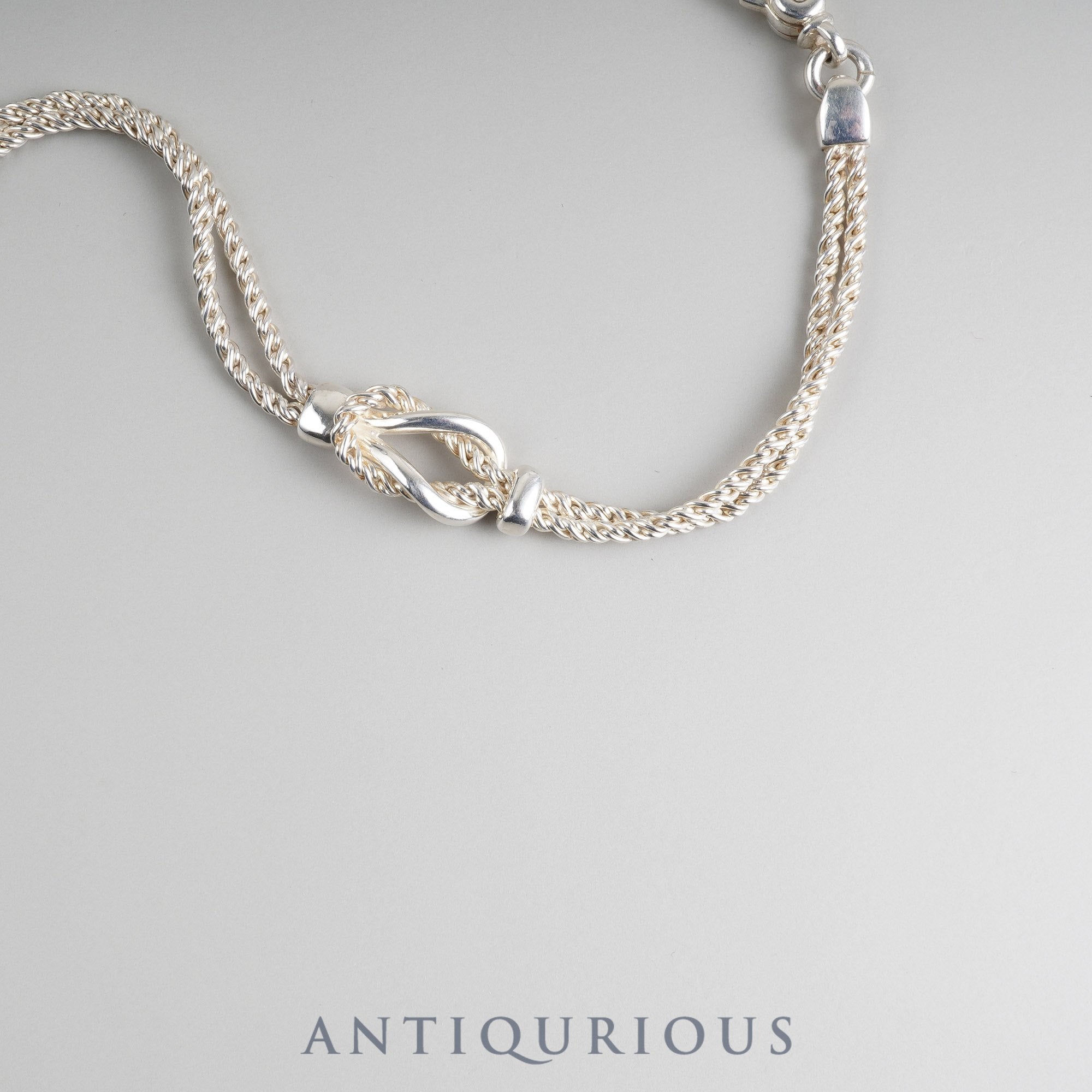 ティファニー ブレスレット センターノットダブルロープ SV925