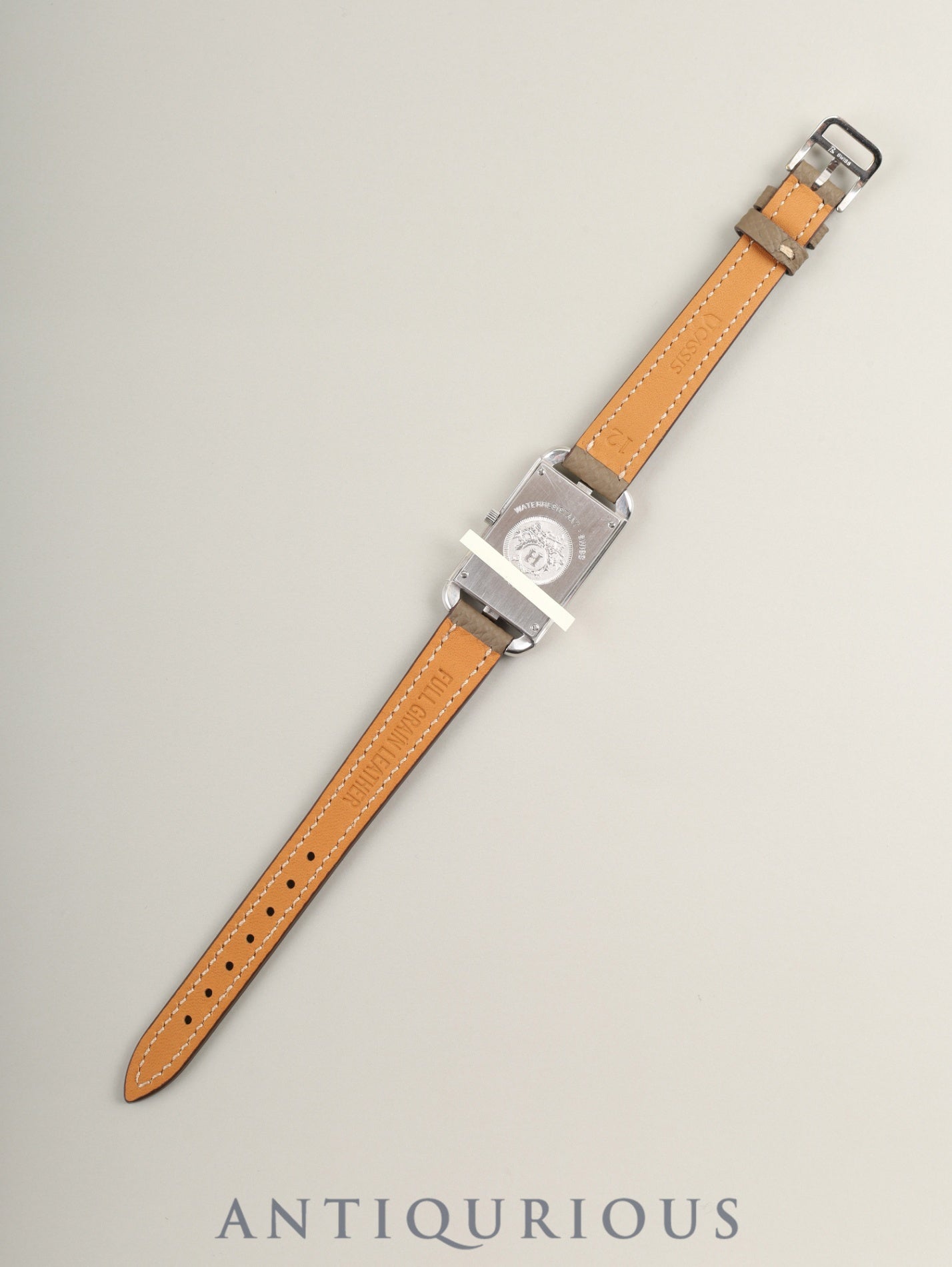 エルメス ナンタケット クォーツ Cal.976.001 SS 革 純正尾錠(SS) シルバー文字盤 オーバーホール済み