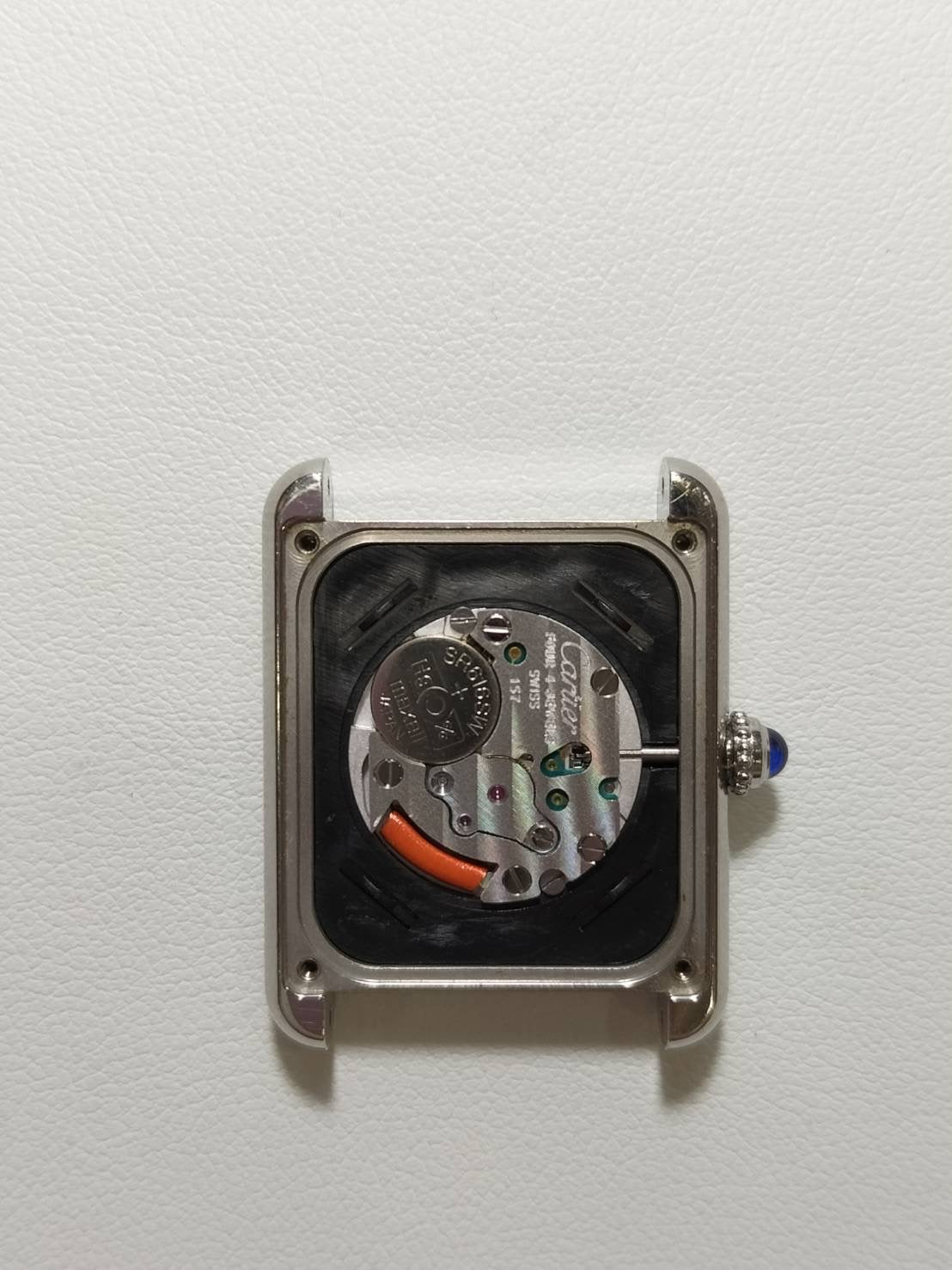 カルティエ タンクソロ SM W5200018 / 3170 クォーツ Cal.157 SS 純正革ベルト 純正Dバックル(SS)インデックスアニメーション文字盤(SWISS MADE表記)箱 DVD 冊子 保証書(2010年)オーバーホール済み