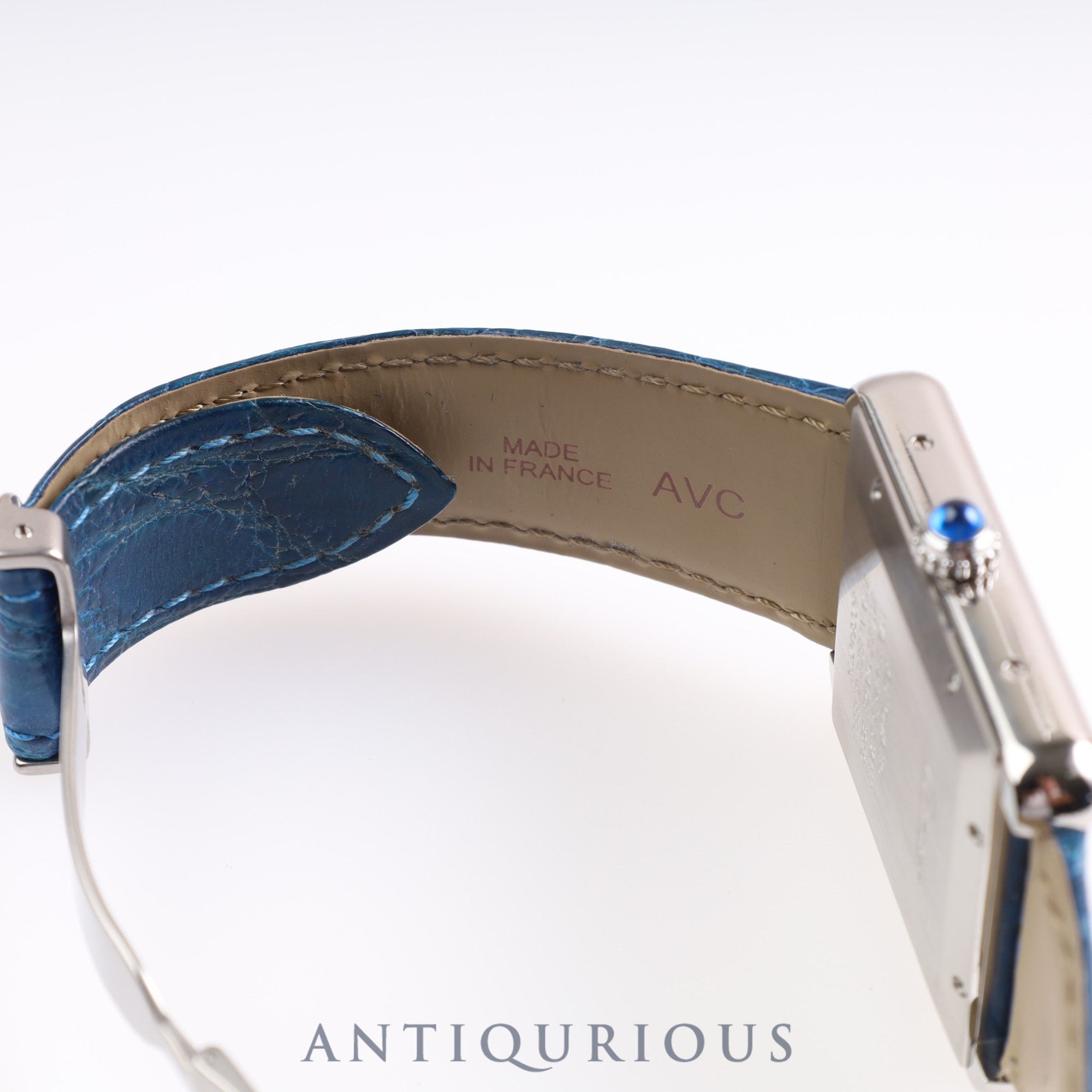 カルティエ タンクソロ XL AT Cal.049 W5200027 SS 革 シルバー文字盤 保証書(2015年) コンプリートサービス済み