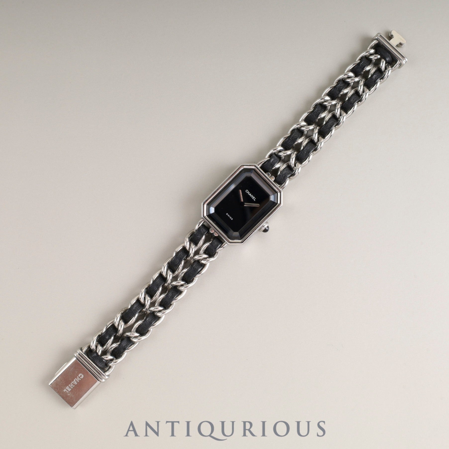 Chanel Premiere M H0001 Quartz Cal.976.001 SS SS/Leather Black Dial Box Overhauled