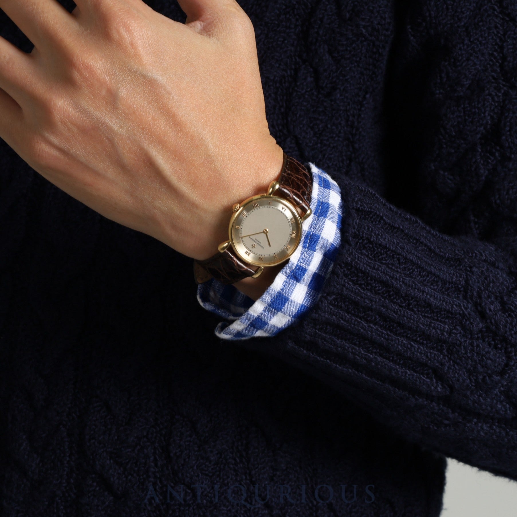 ヴァシュロン・コンスタンタン ヒストリカル 33084/000J-2 手巻き Cal.1003/2 YG 革 純正尾錠(YG)ゴールド文字盤 箱 ケース 保証書(年代未記載)オーバーホール済み