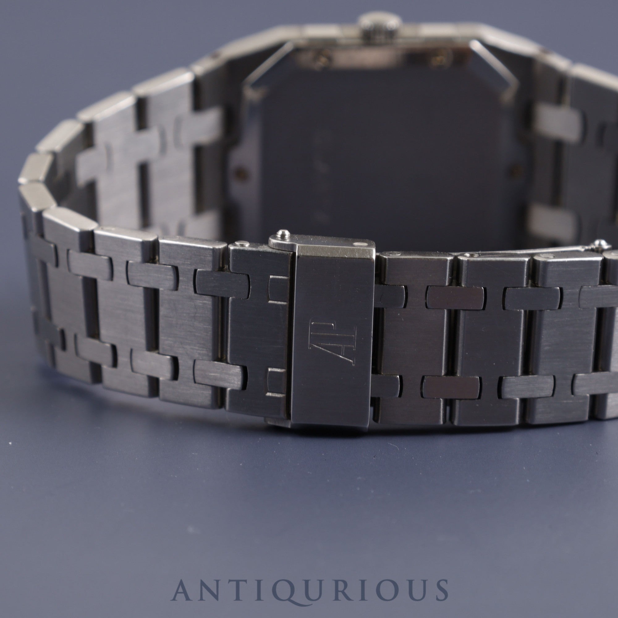 Audemars Piguet Royal Oak Square QZ Ref.56049ST Cal.2711 SS SS Black Dial Overhauled