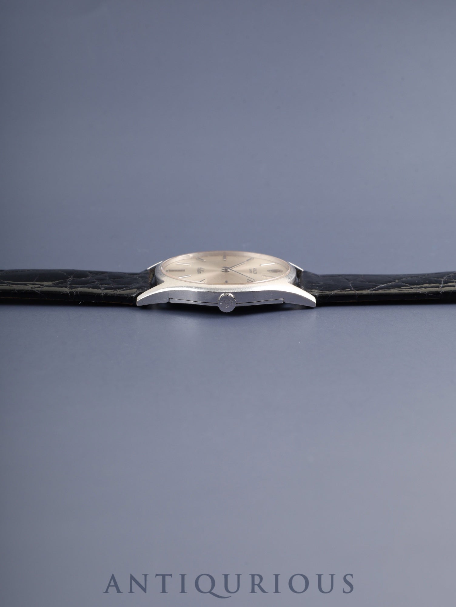 ロレックス チェリーニ 3804 手巻き Cal.1600 18K 革 純正尾錠(SS)シルバー文字盤 26番台(1968年)オーバーホール済み