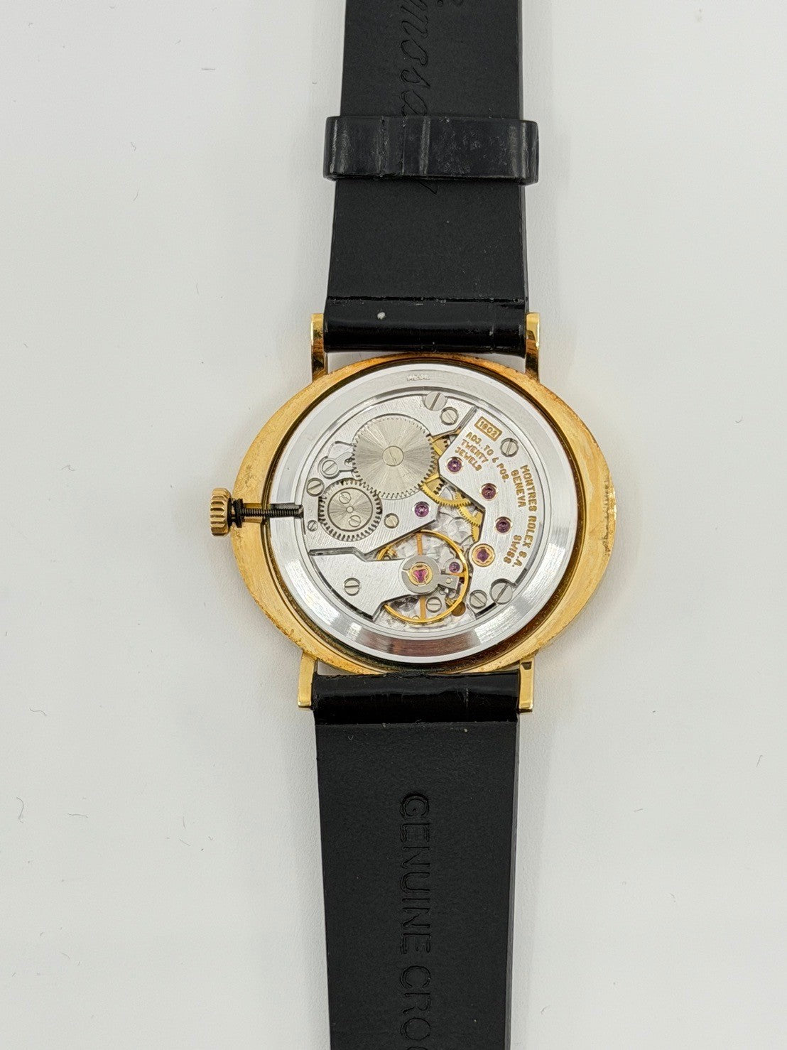 ロレックス チェリーニ 4083 手巻き Cal.1602 750YG 革 純正ピンバックル(GP)シャンパン文字盤 W番台(1994年~1995年)オーバーホール済み