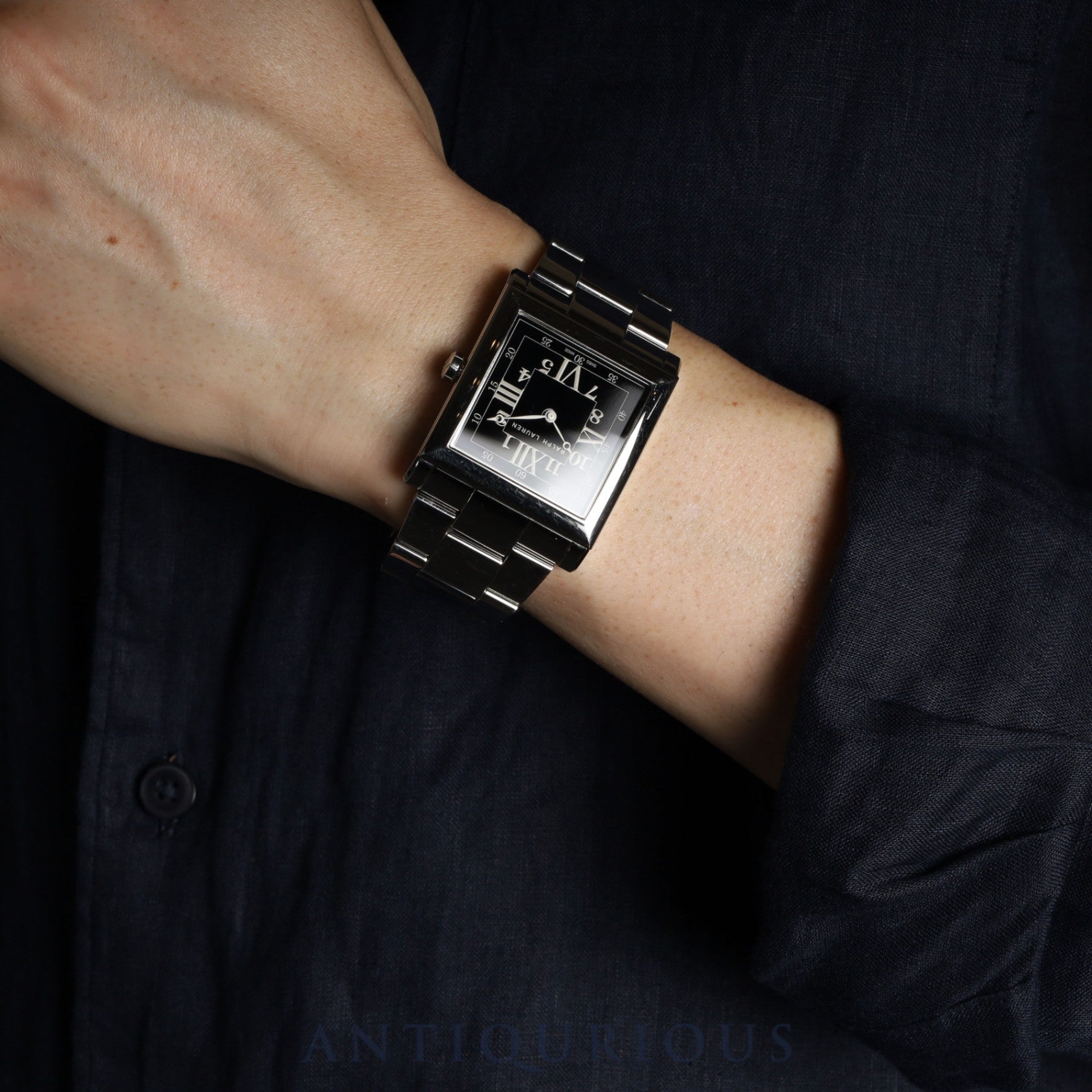 ラルフローレン スリムクラシック 867 RLR0150000 自動巻き SS SS ブラック文字盤 冊子 保証書 (2018年)コマ×2 オーバーホール