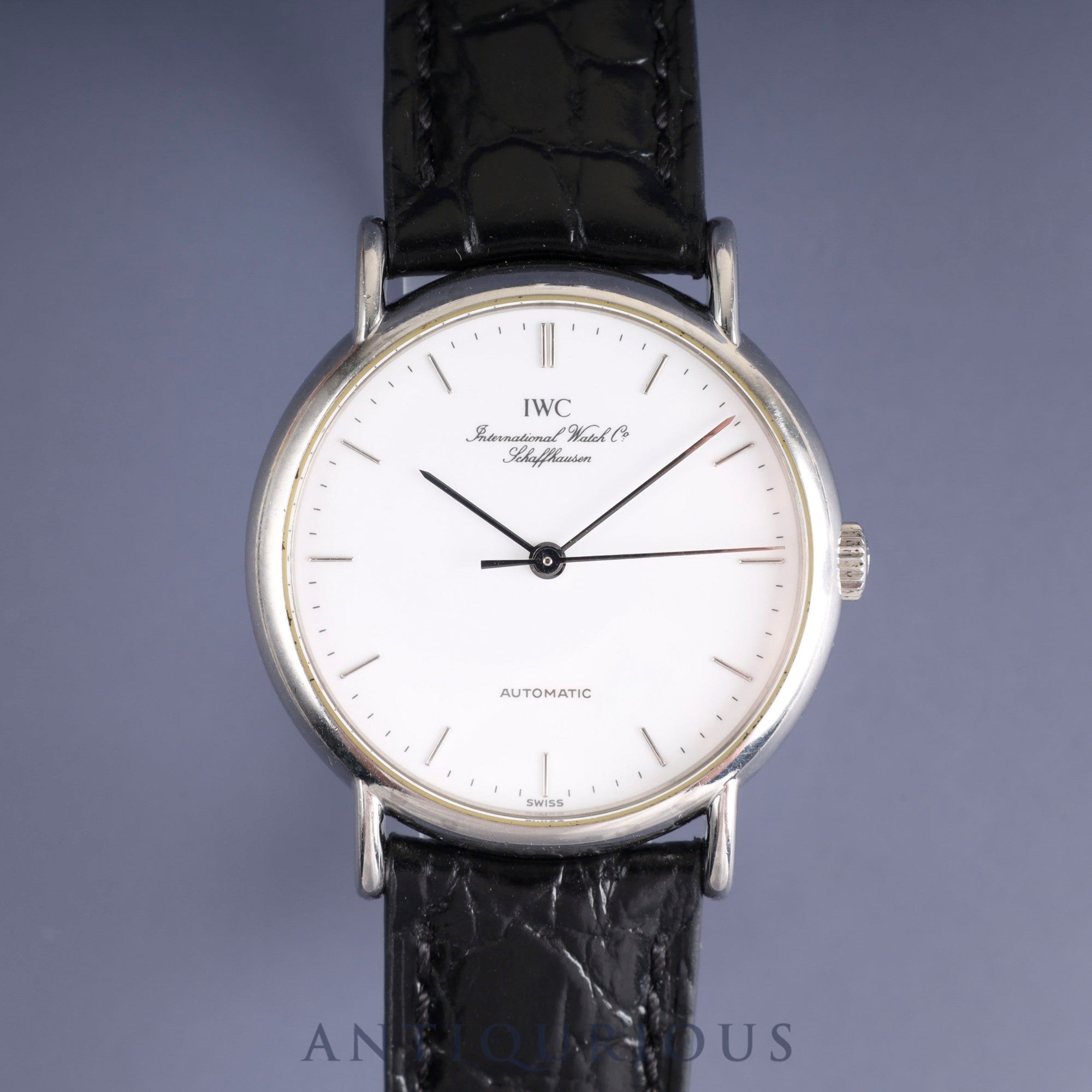 IWC Portofino IW351403 Automatic Cal.37521 SS Leather Genuine Buckle (SS) White Dial Overhauled IWC