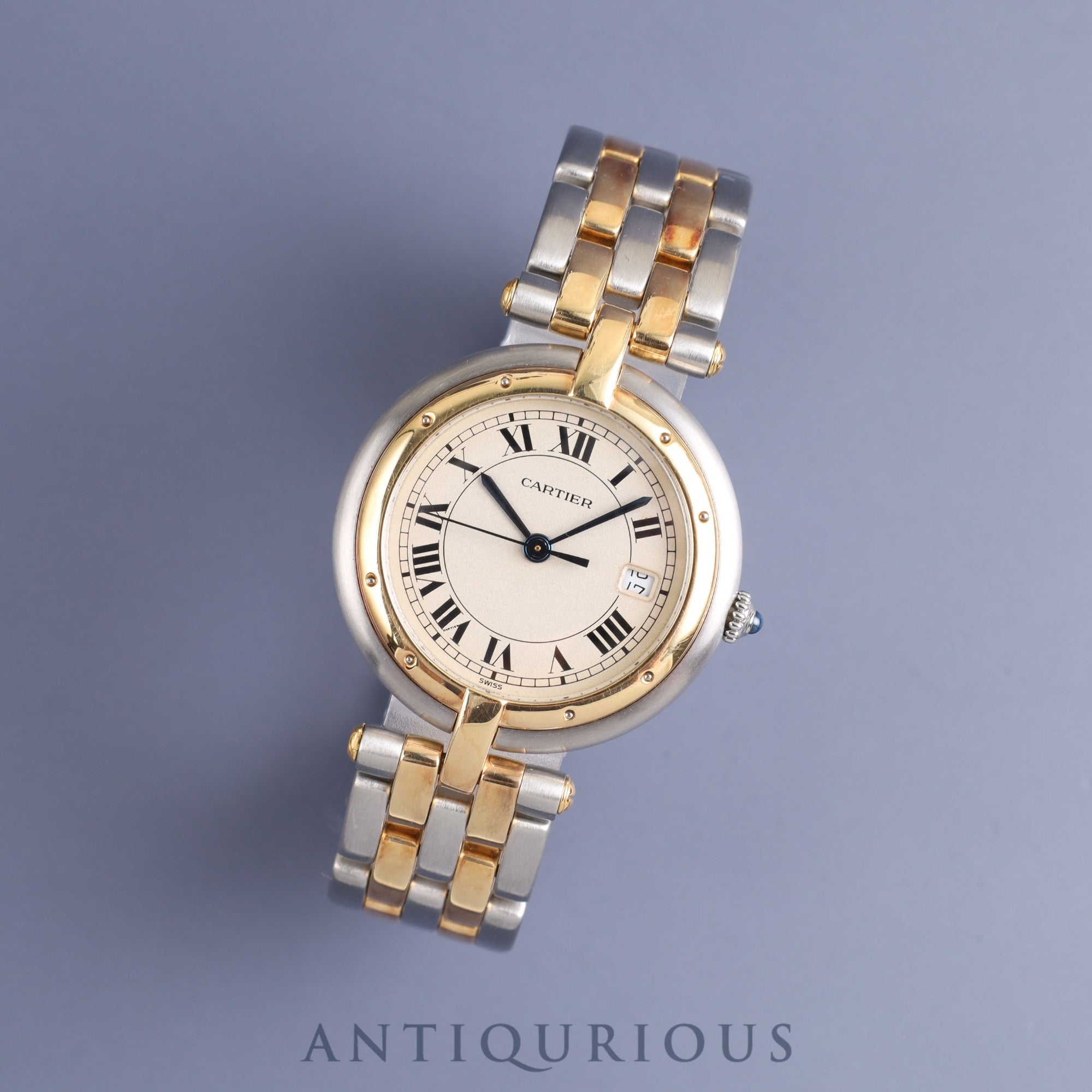 Cartier Panthere Vendome MM 8396 Quartz Cal.83 SS / YG Ivory Roman Dial Box Overhauled