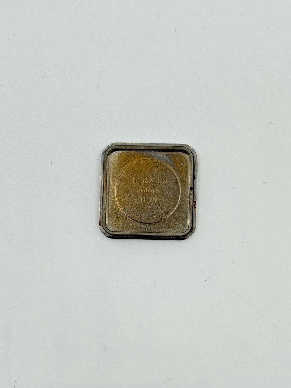 エルメス メドール 11.01 クォーツ Cal.ETA976.001 GP 純正革ベルト(◯Y刻印:1995年 / 使用感あり) 純正ピンバックル(GP)ホワイト文字盤 オーバーホール済み