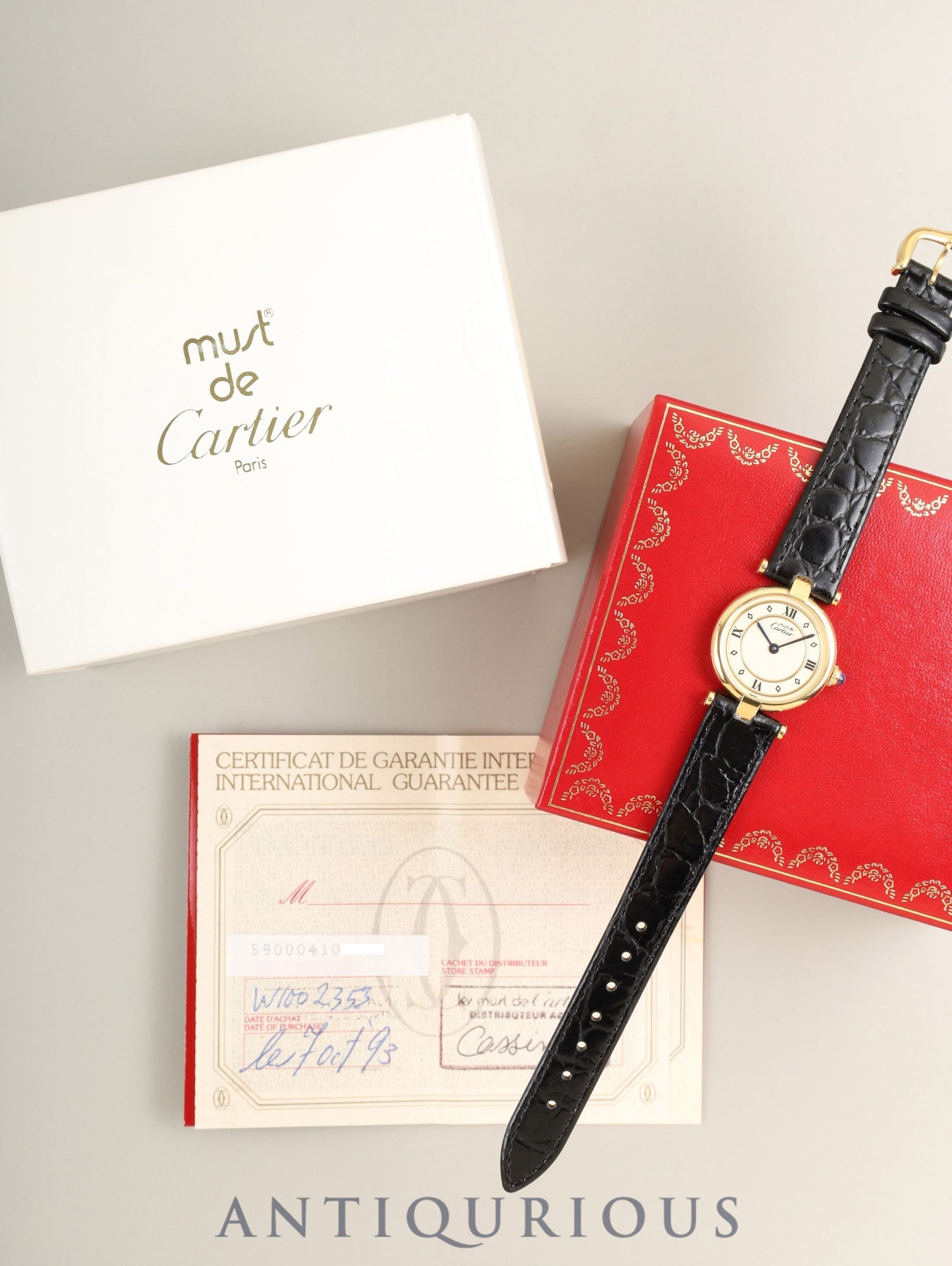 【美品】カルティエ マストヴァンドーム SM クォーツ【590004】【稼働品】 カルティエ マスト ヴァンドーム VLC SM 590004 クォーツ Cal.690