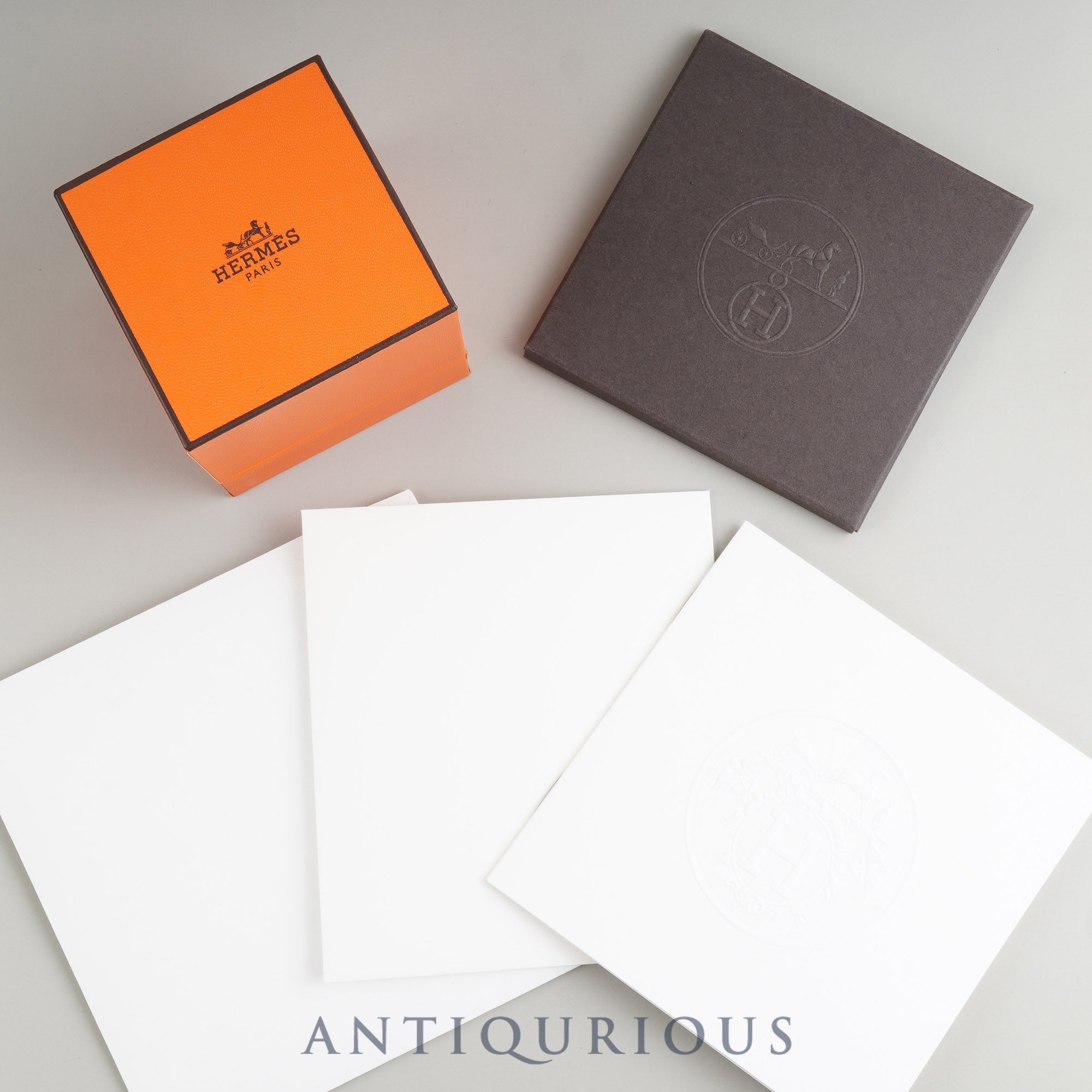 Hermès Chaine d'Ancre Enchaine Ring, SV925, #58, Size 17.5, Box, Warranty (July 2025), Card, Cloth, 25 Years Inscribed