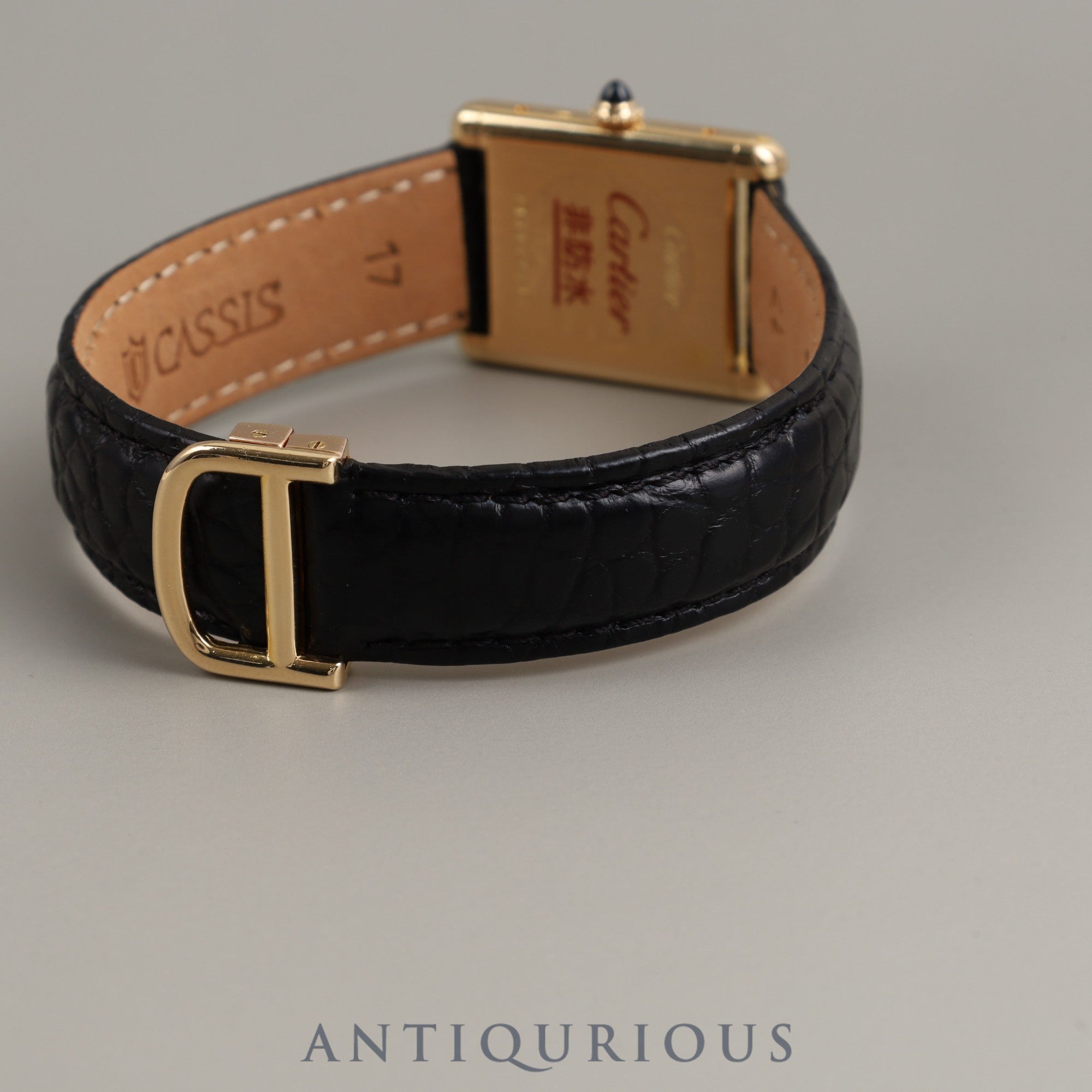 Cartier Tank Louis Cartier LM 81720552 78086 Manual winding Cal.78-1 750 Leather Genuine buckle (750) White PARIS dial Complete Cartier boutique service completed
