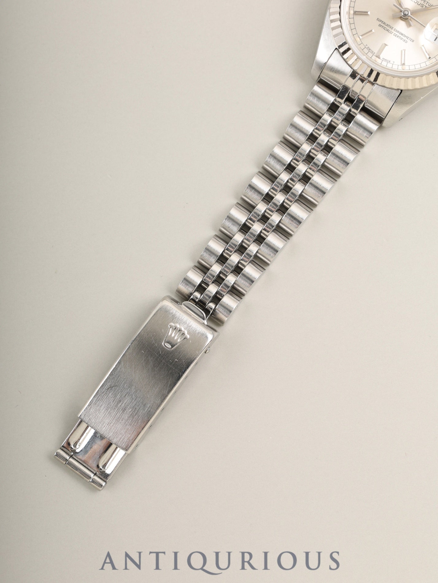 Rolex Datejust 69174 Automatic Caliber 2135 Stainless Steel/White Steel Silver Dial L Serial (1989-1990) Overhauled