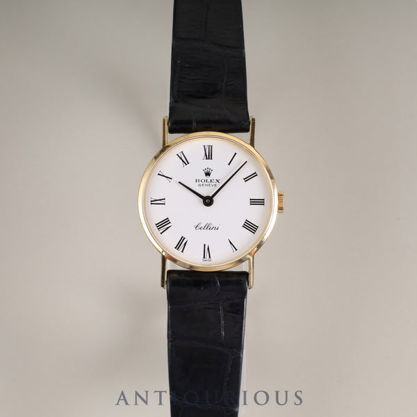 Rolex Cellini 3810 Manual winding Cal.1600 750 Genuine leather strap Genuine buckle (GP) White dial 1972 (36th series) Overhauled