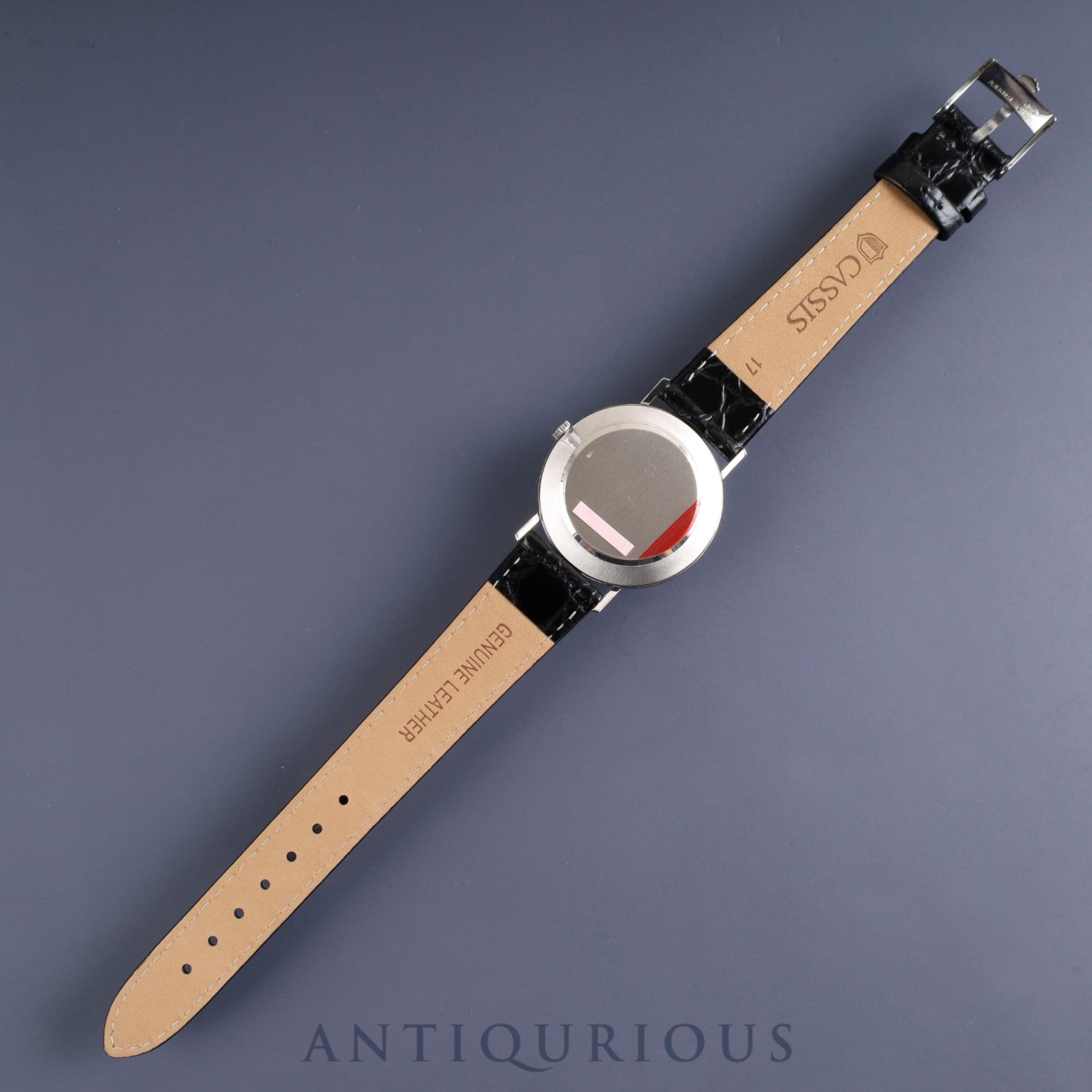 Rolex Cellini 4112 Manual winding Cal.1600 750 Leather Genuine buckle (SS) Silver dial No.4 (1974) Overhauled