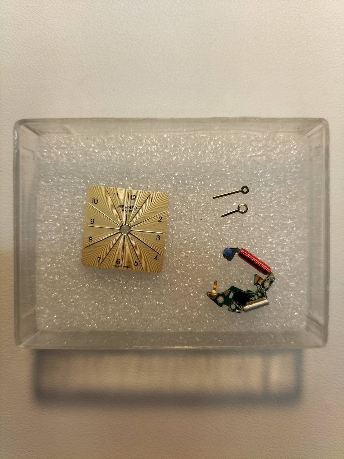 エルメス Hウォッチ HH1.210 クォーツ SS/GP 革 純正尾錠(GP)シャンパン文字盤 純正革ベルト(□A刻印:1997年)オーバーホール済み