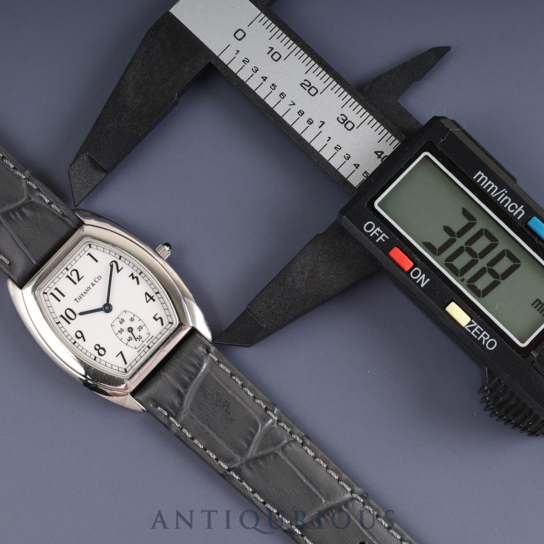 ティファニー クラシックトノー スモールセコンド 515.1018 クォーツ Cal.980-163 SS 革 純正尾錠(SS) ホワイトアラビア文字盤 オーバーホール済み